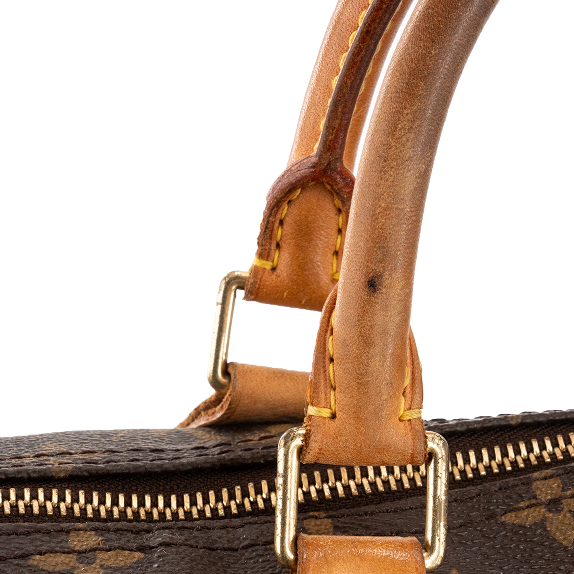 LOUIS VUITTON - Sac à main Speedy 40 Louis Vuitton en toile enduite monogrammée vintage