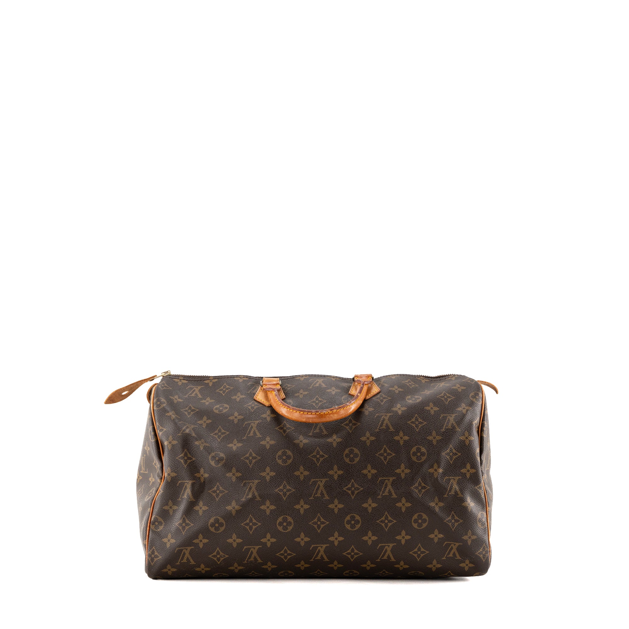 LOUIS VUITTON - Sac à main Speedy 40 Louis Vuitton en toile enduite monogrammée vintage