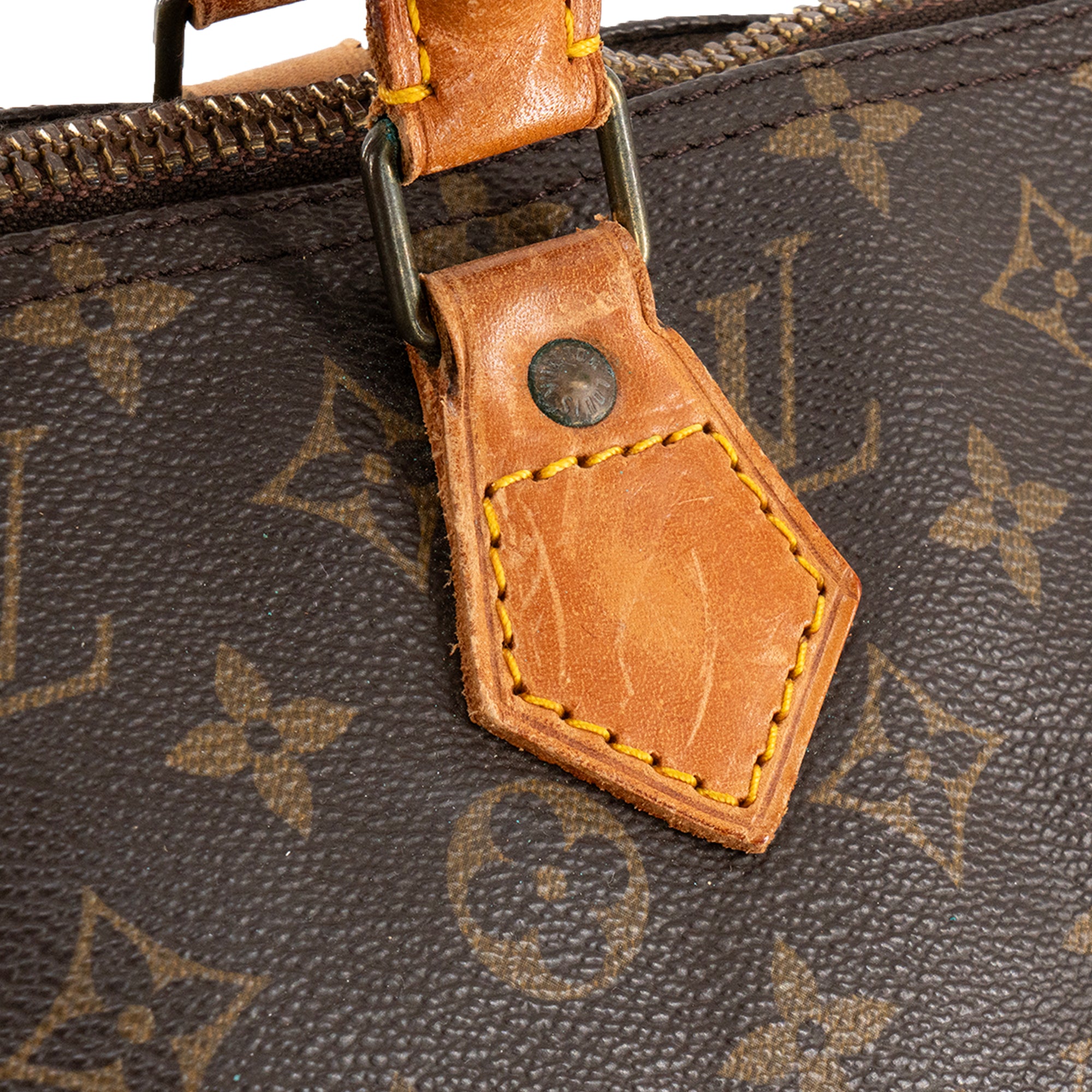 LOUIS VUITTON - Sac à main Speedy 40 Louis Vuitton en toile enduite monogrammée vintage