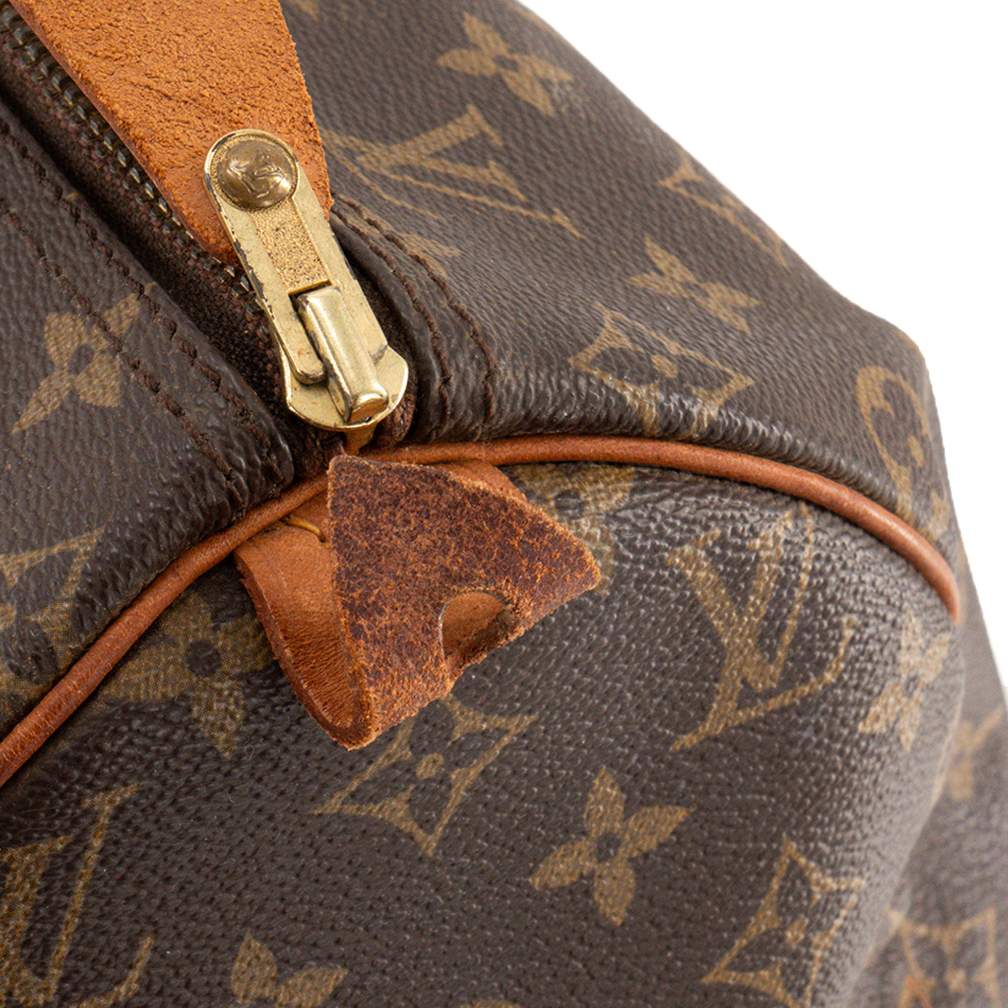 LOUIS VUITTON - Sac à main Speedy 40 Louis Vuitton en toile enduite monogrammée vintage