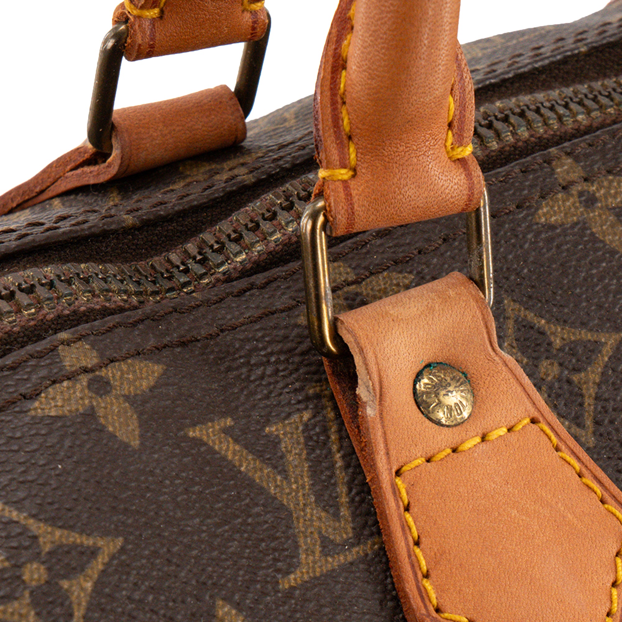 LOUIS VUITTON - Sac à main Speedy 40 Louis Vuitton en toile enduite monogrammée vintage