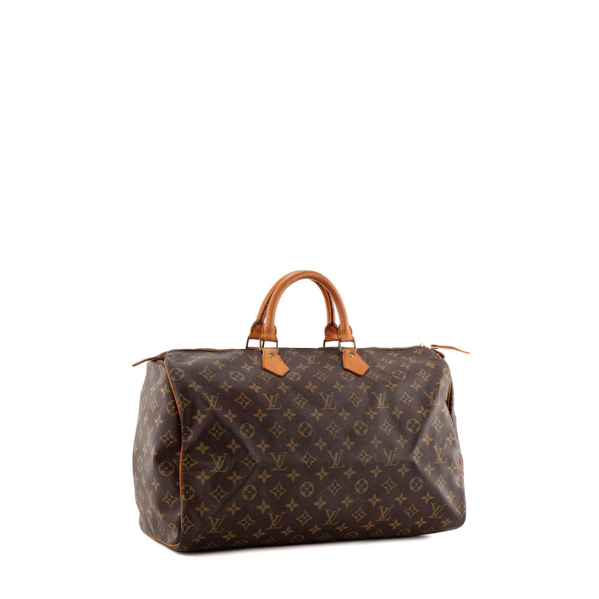 LOUIS VUITTON - Sac à main Speedy 40 Louis Vuitton en toile enduite monogrammée vintage
