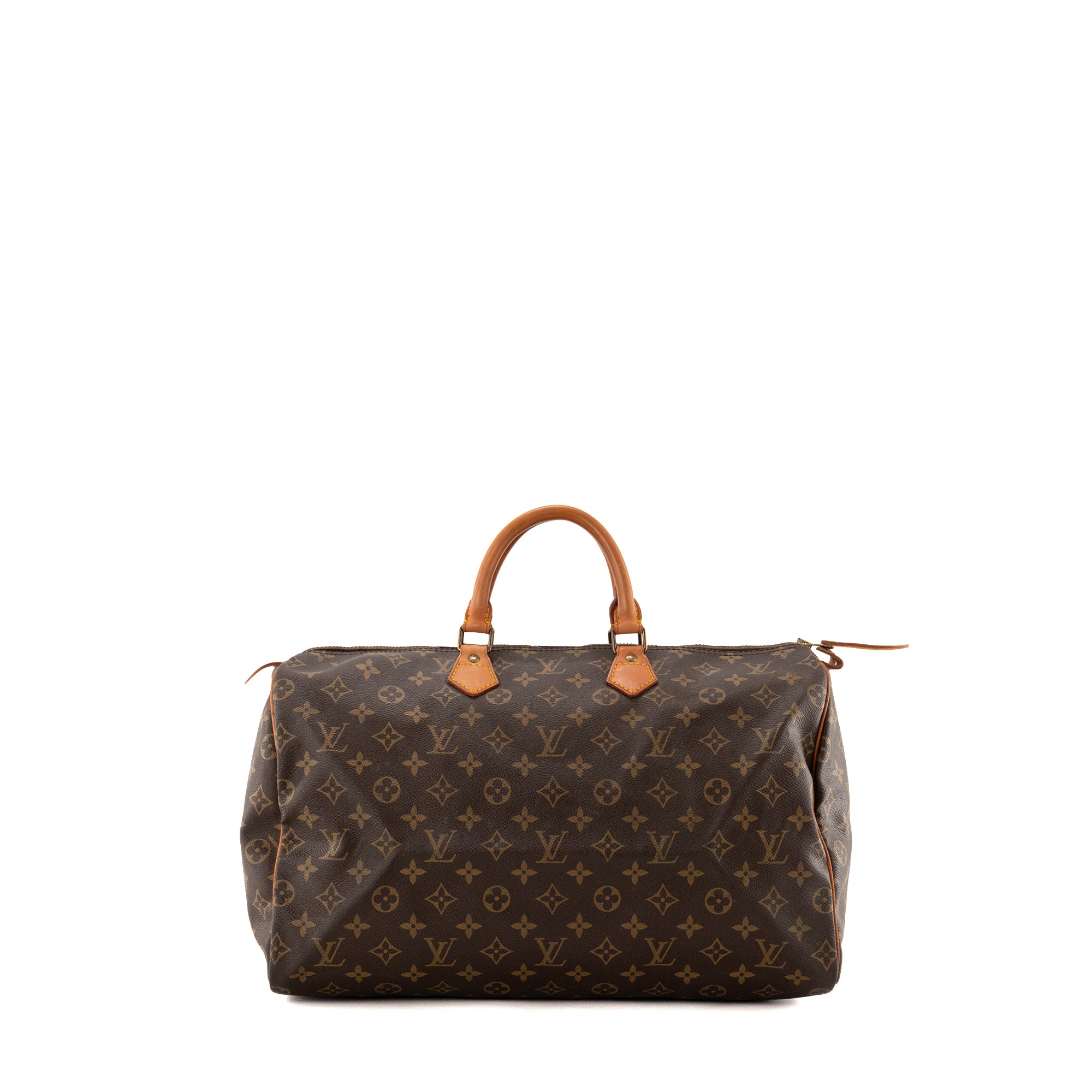 LOUIS VUITTON - Sac à main Speedy 40 Louis Vuitton en toile enduite monogrammée vintage