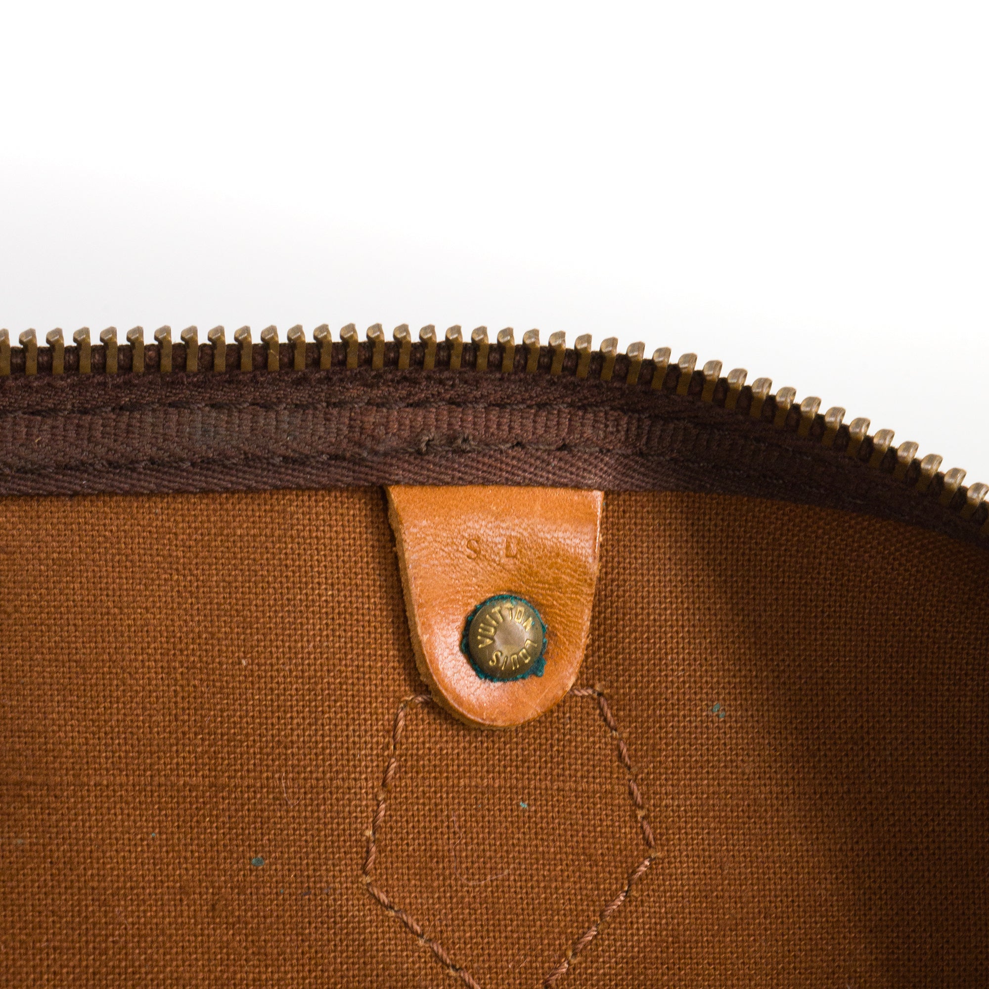 LOUIS VUITTON - Sac à main Speedy 40 Louis Vuitton en toile enduite monogrammée vintage