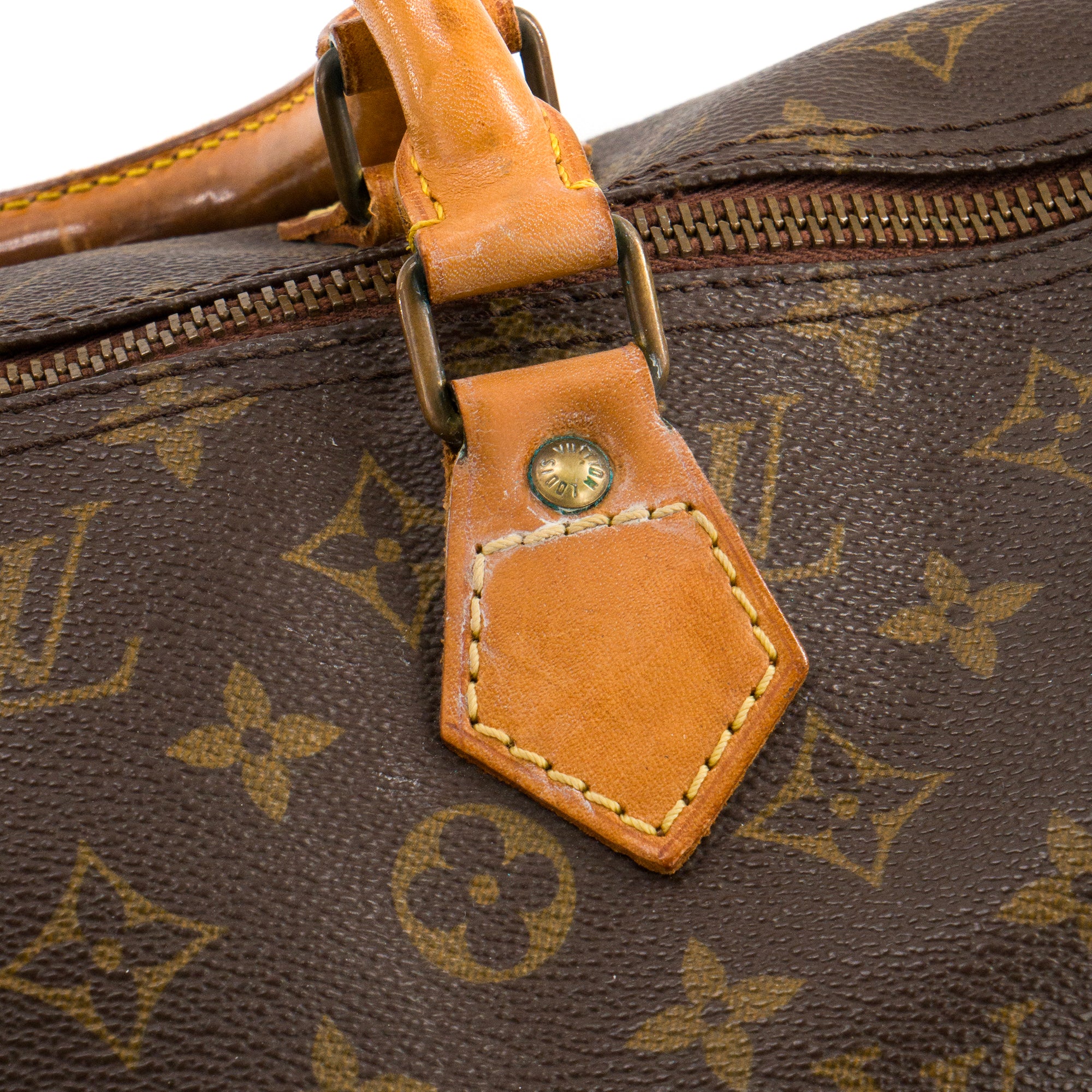 LOUIS VUITTON - Sac à main Speedy 40 Louis Vuitton en toile enduite monogrammée vintage