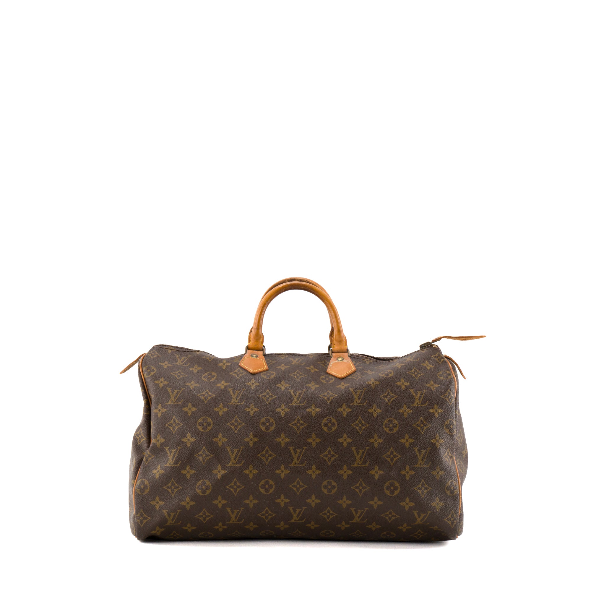 LOUIS VUITTON - Sac à main Speedy 40 Louis Vuitton en toile enduite monogrammée vintage
