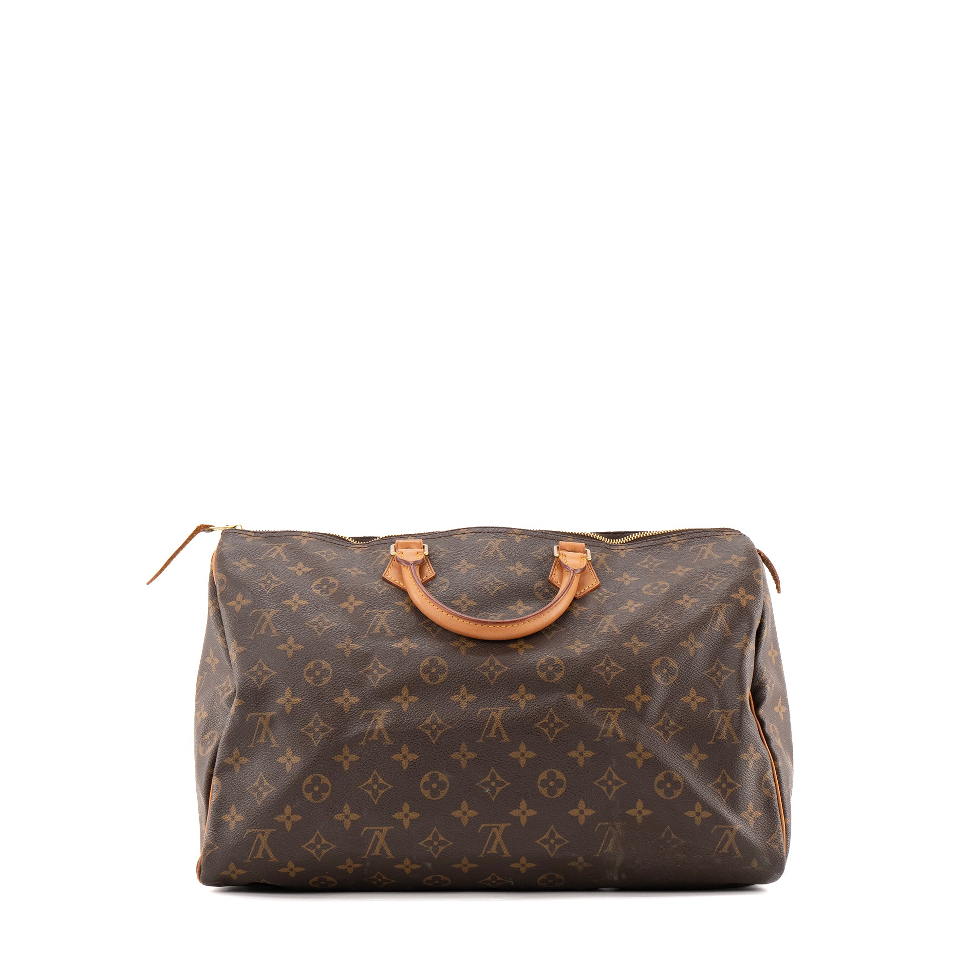 LOUIS VUITTON - Sac à main Speedy 40 Louis Vuitton en toile enduite monogrammée vintage