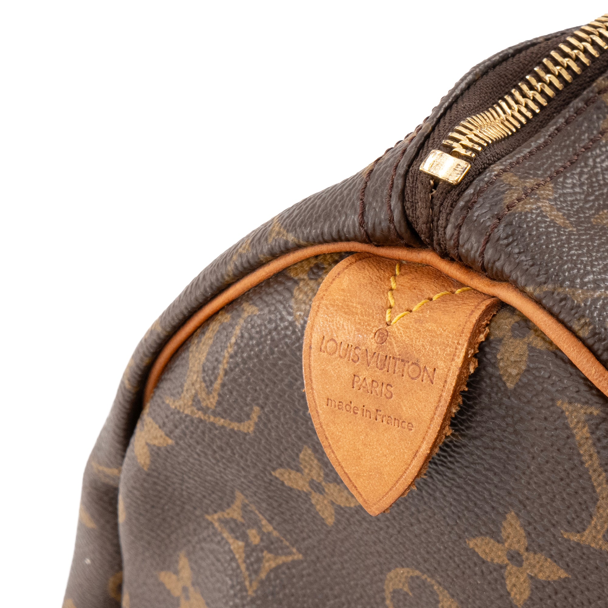 LOUIS VUITTON - Sac à main Speedy 40 Louis Vuitton en toile enduite monogrammée vintage