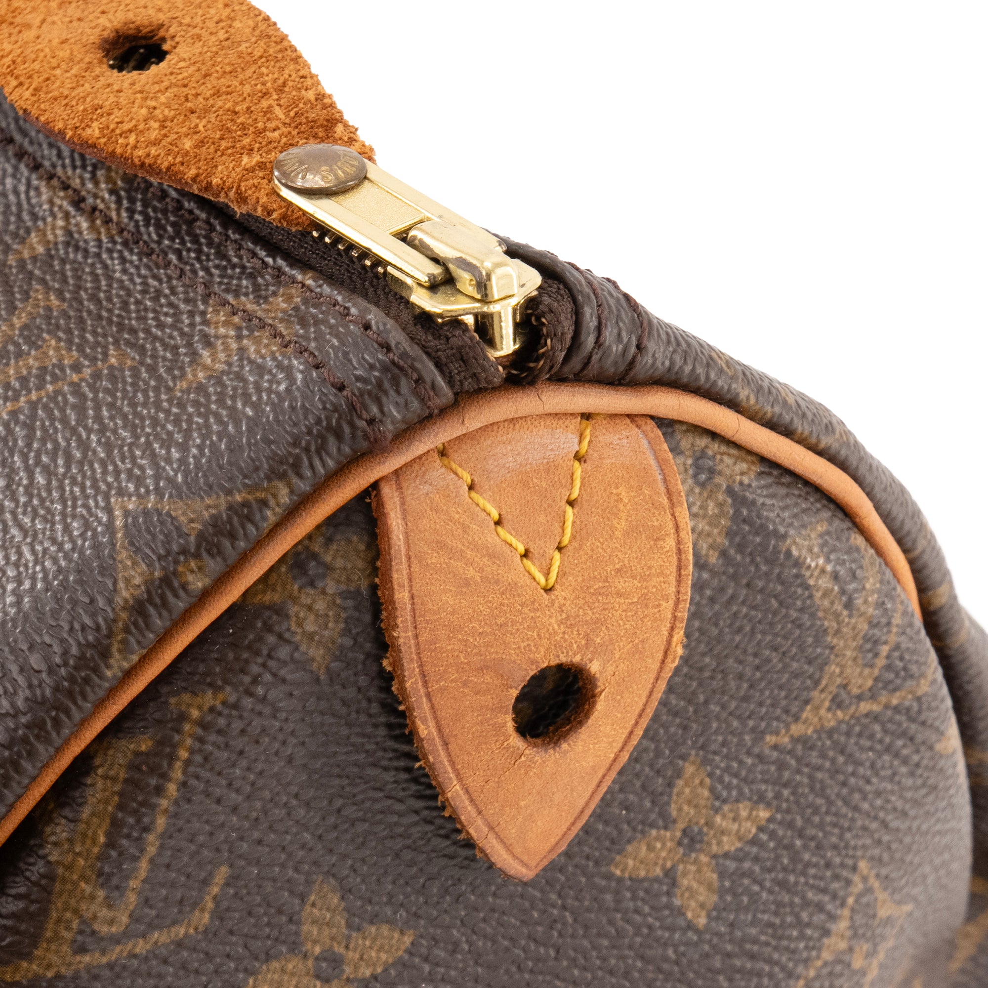 LOUIS VUITTON - Sac à main Speedy 40 Louis Vuitton en toile enduite monogrammée vintage