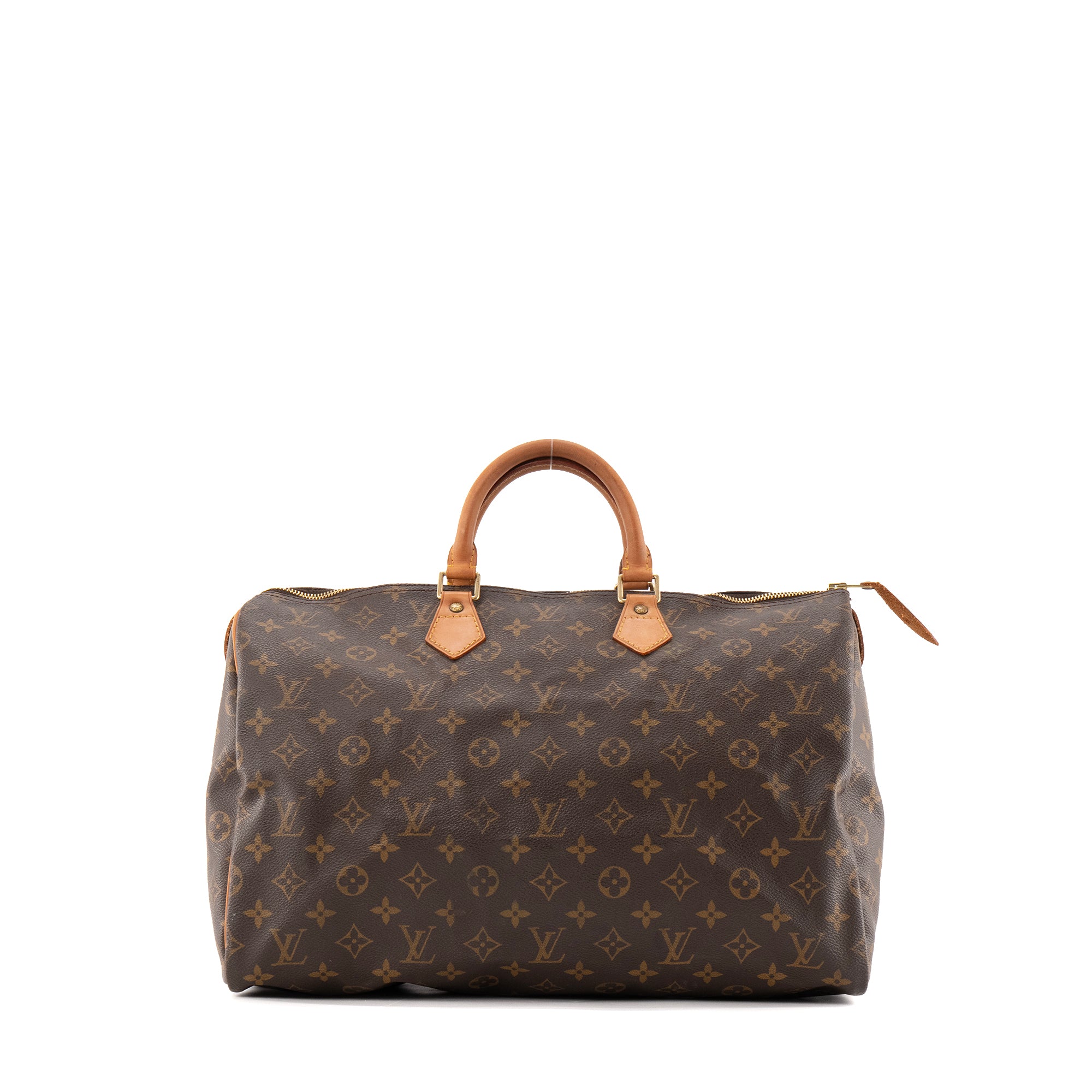 LOUIS VUITTON - Sac à main Speedy 40 Louis Vuitton en toile enduite monogrammée vintage