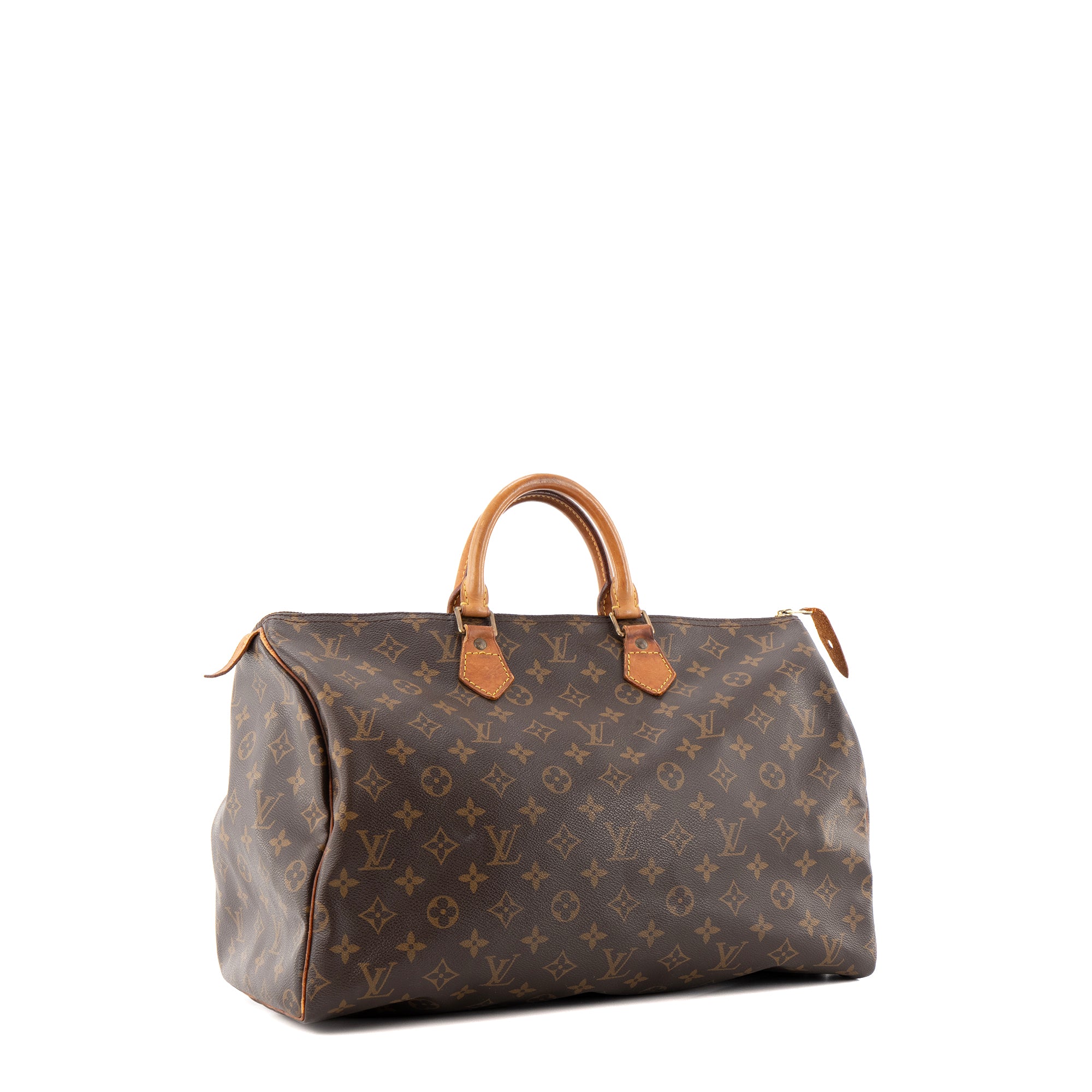 LOUIS VUITTON - Sac à main Speedy 40 Louis Vuitton en toile enduite monogrammée