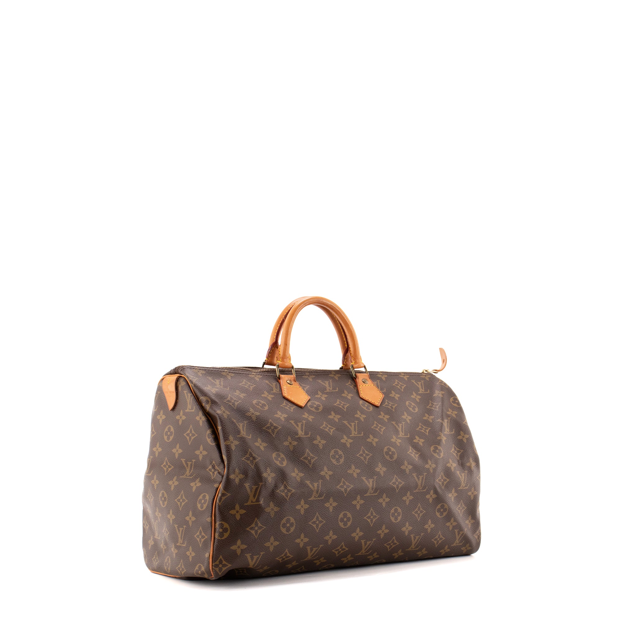 LOUIS VUITTON - Sac à main Speedy 40 Louis Vuitton en toile monogrammée vintage