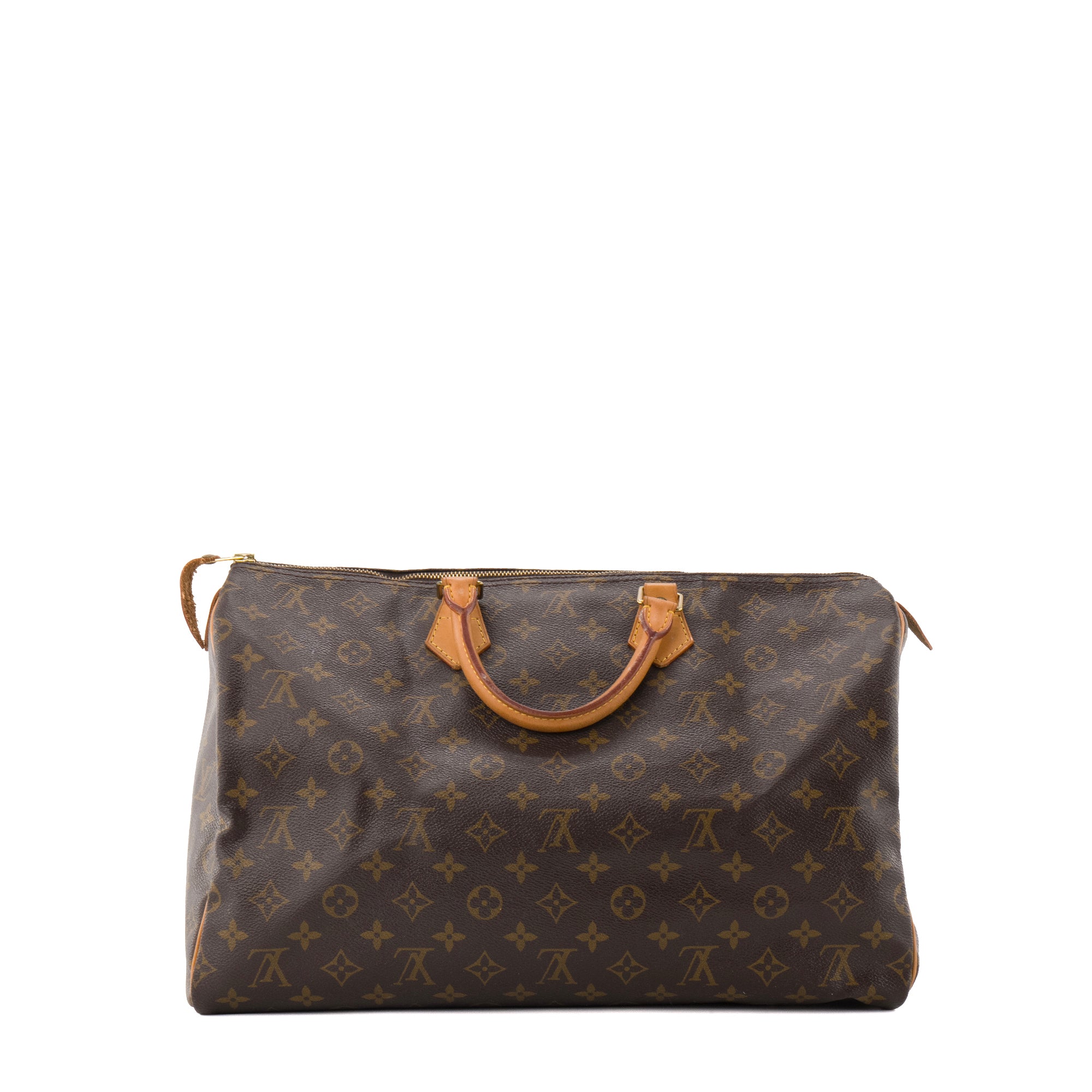 LOUIS VUITTON - Sac à main Speedy 40 Louis Vuitton en toile monogrammée vintage