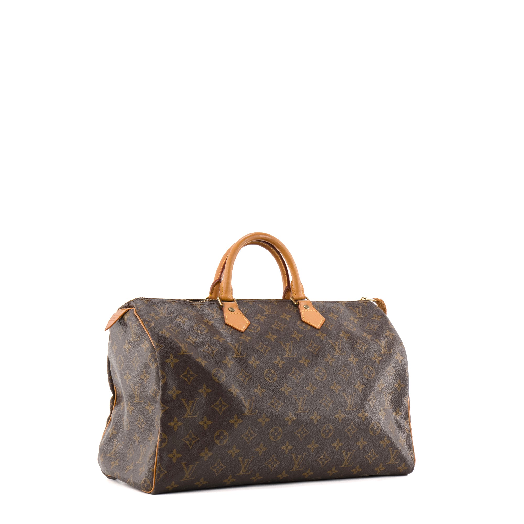 LOUIS VUITTON - Sac à main Speedy 40 Louis Vuitton en toile monogrammée vintage
