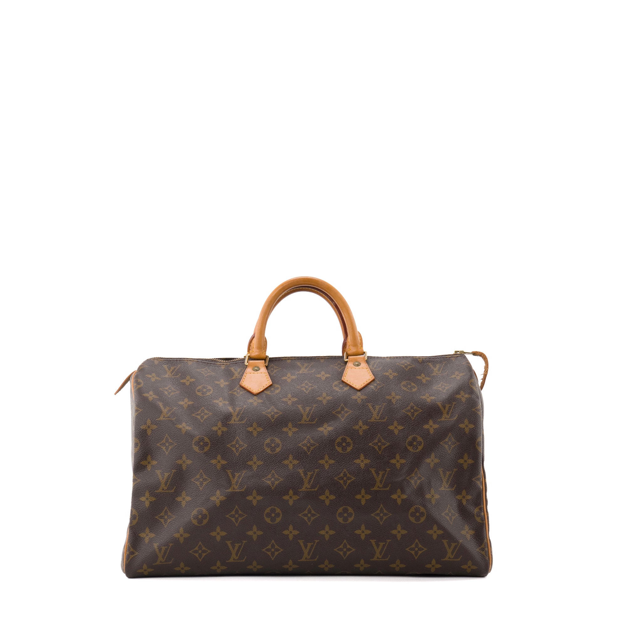 LOUIS VUITTON - Sac à main Speedy 40 Louis Vuitton en toile monogrammée vintage