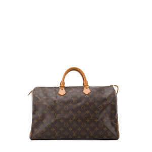 LOUIS VUITTON - Sac à main Speedy 40 Louis Vuitton en toile monogrammée vintage