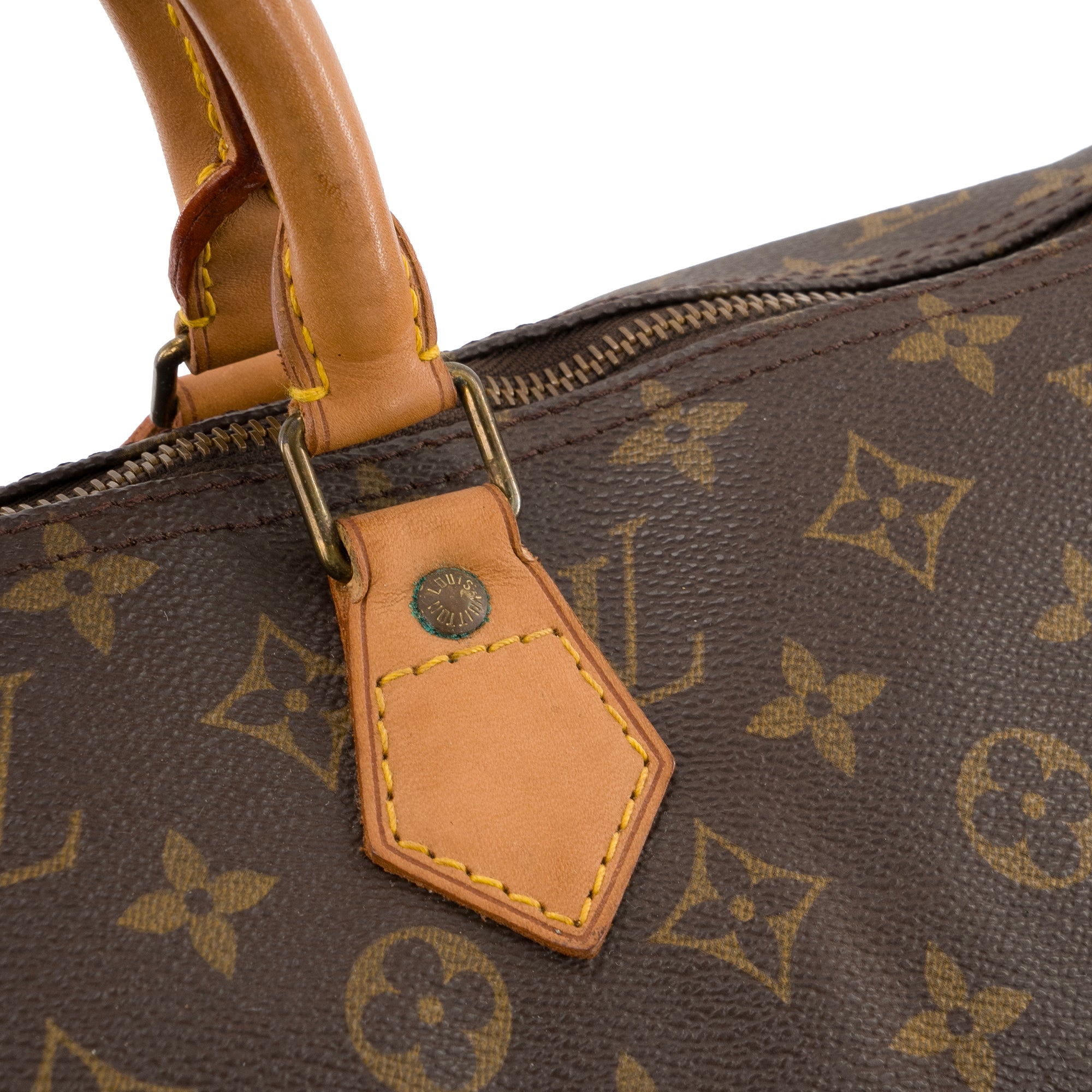 LOUIS VUITTON - Sac à main Speedy 40 Louis Vuitton en toile monogrammée vintage