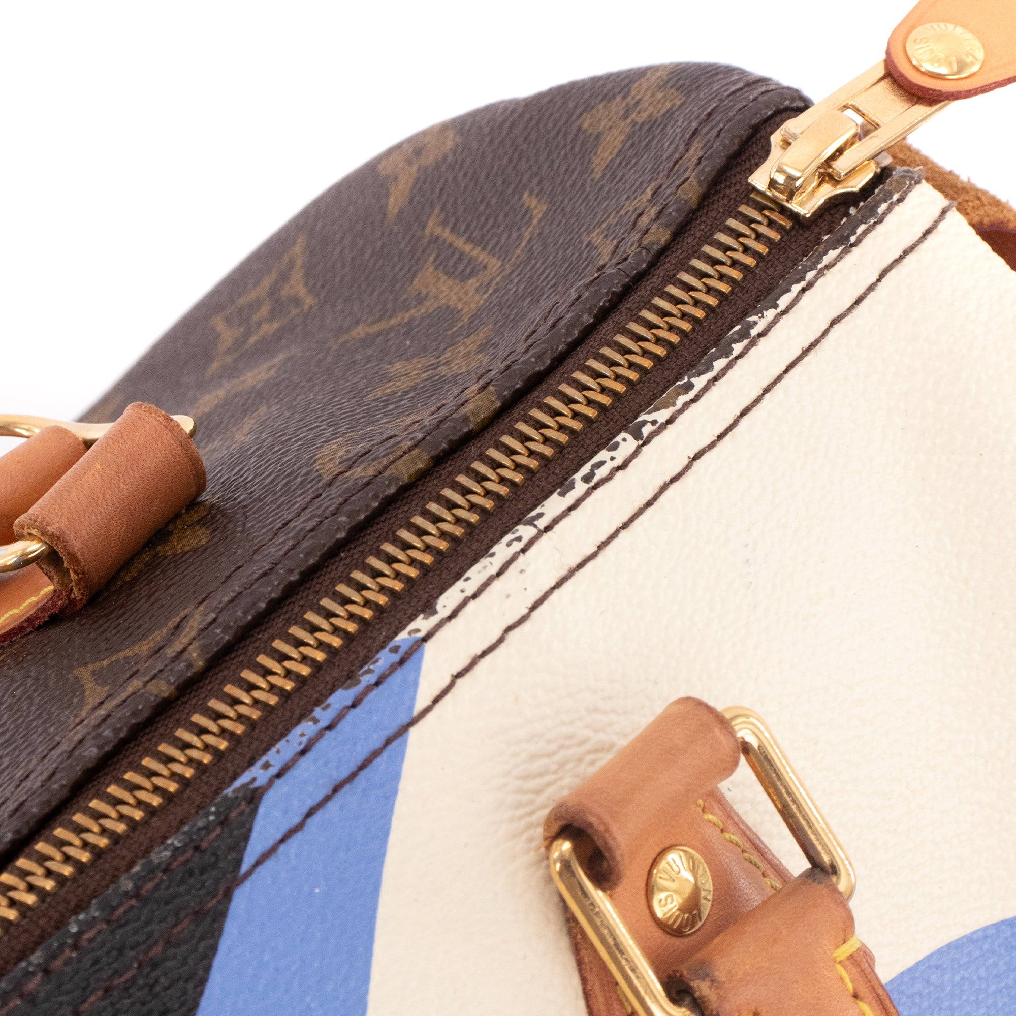LOUIS VUITTON - Sac à main Speedy Edition Limitée Game On Louis Vuitton en toile enduite monogrammée