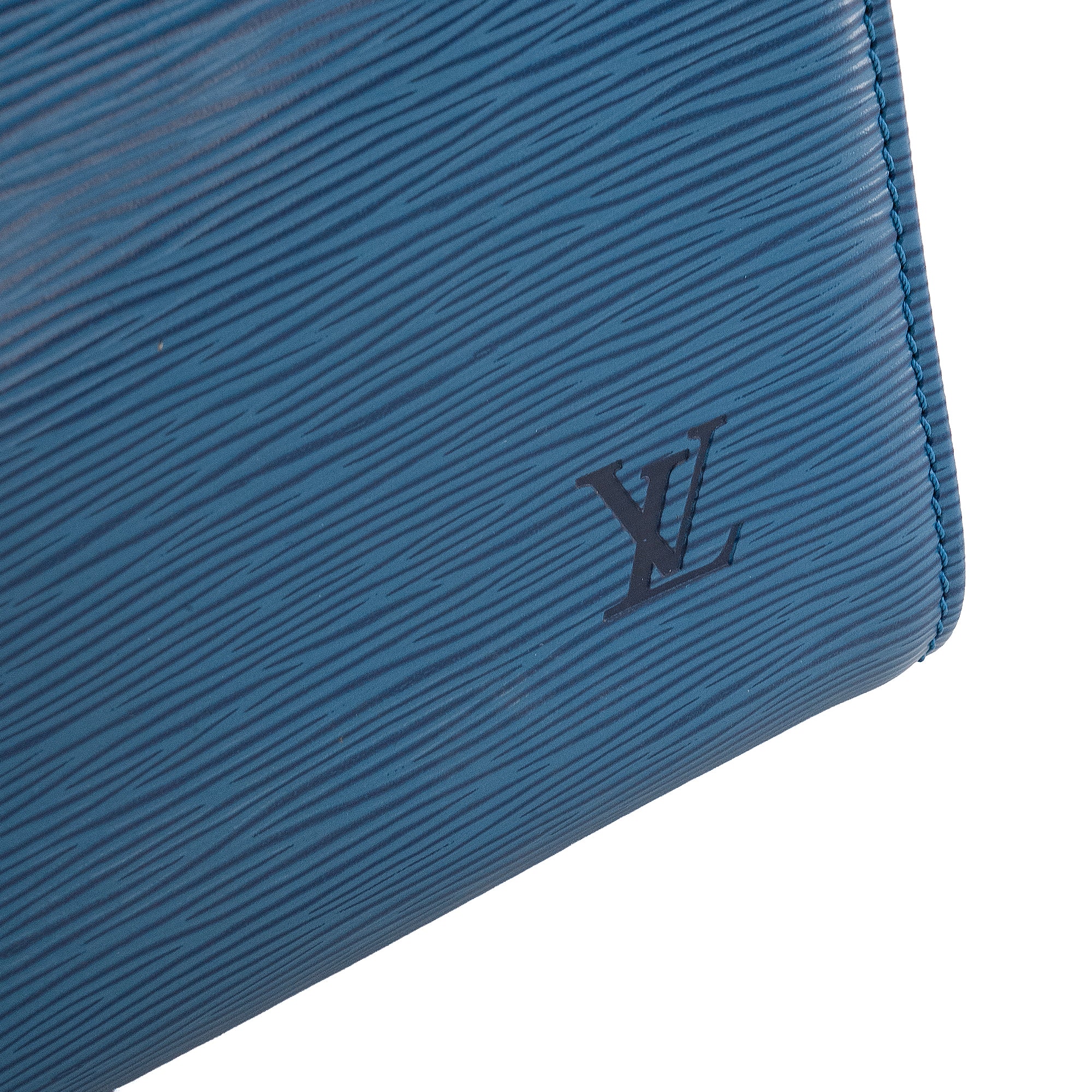 LOUIS VUITTON - Sac à main Speedy Louis Vuitton en cuir épi bleu