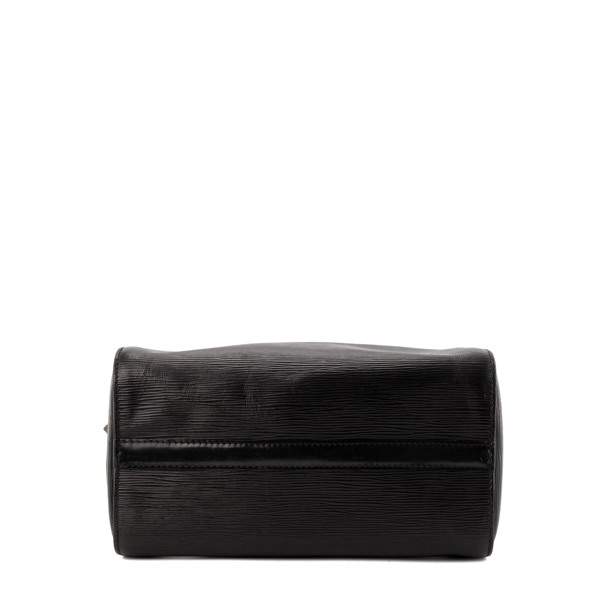 LOUIS VUITTON - Sac à main Speedy Louis Vuitton en cuir épi noir vintage