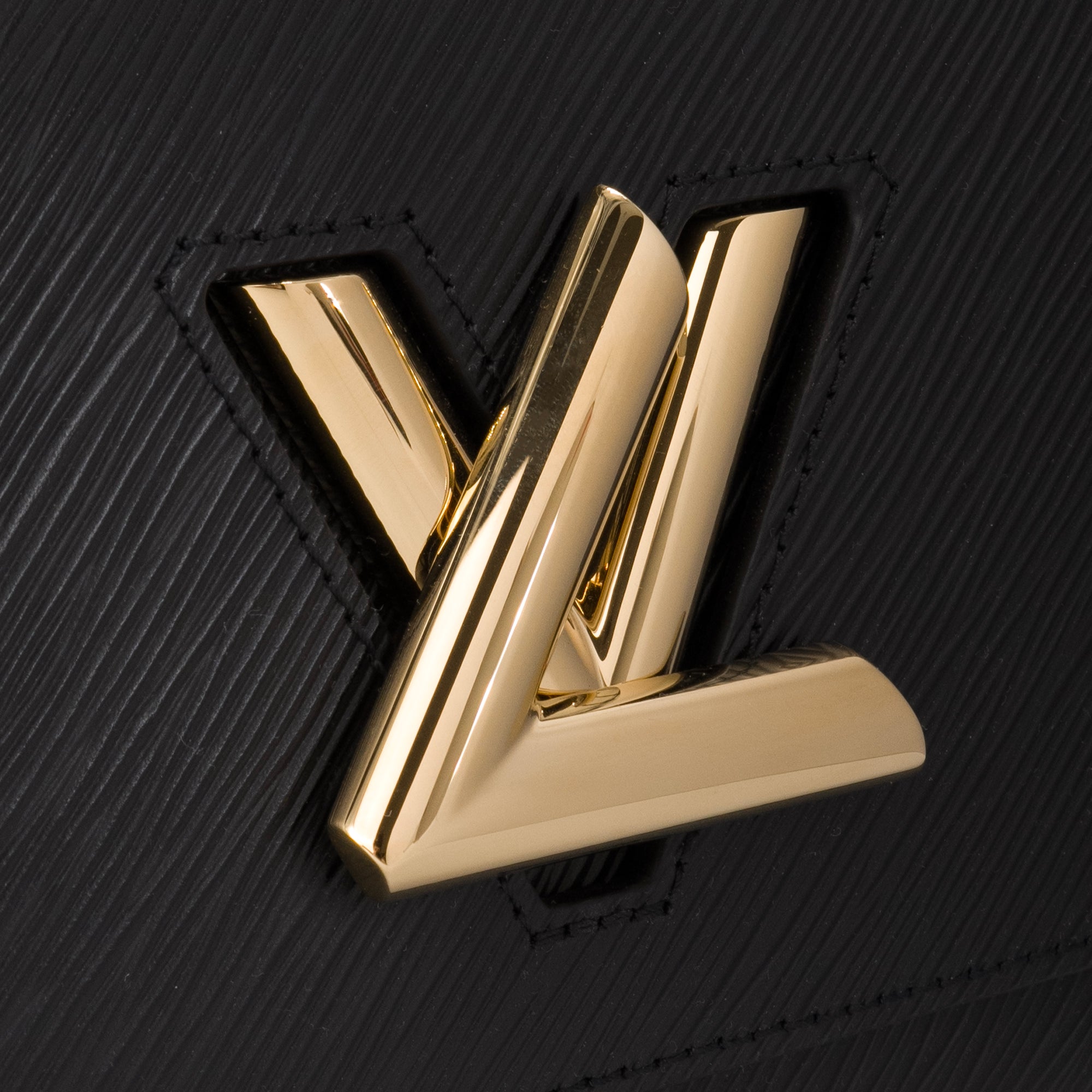 LOUIS VUITTON - Sac à main Twist One Handle Louis Vuitton en cuir épi noir édition limitée