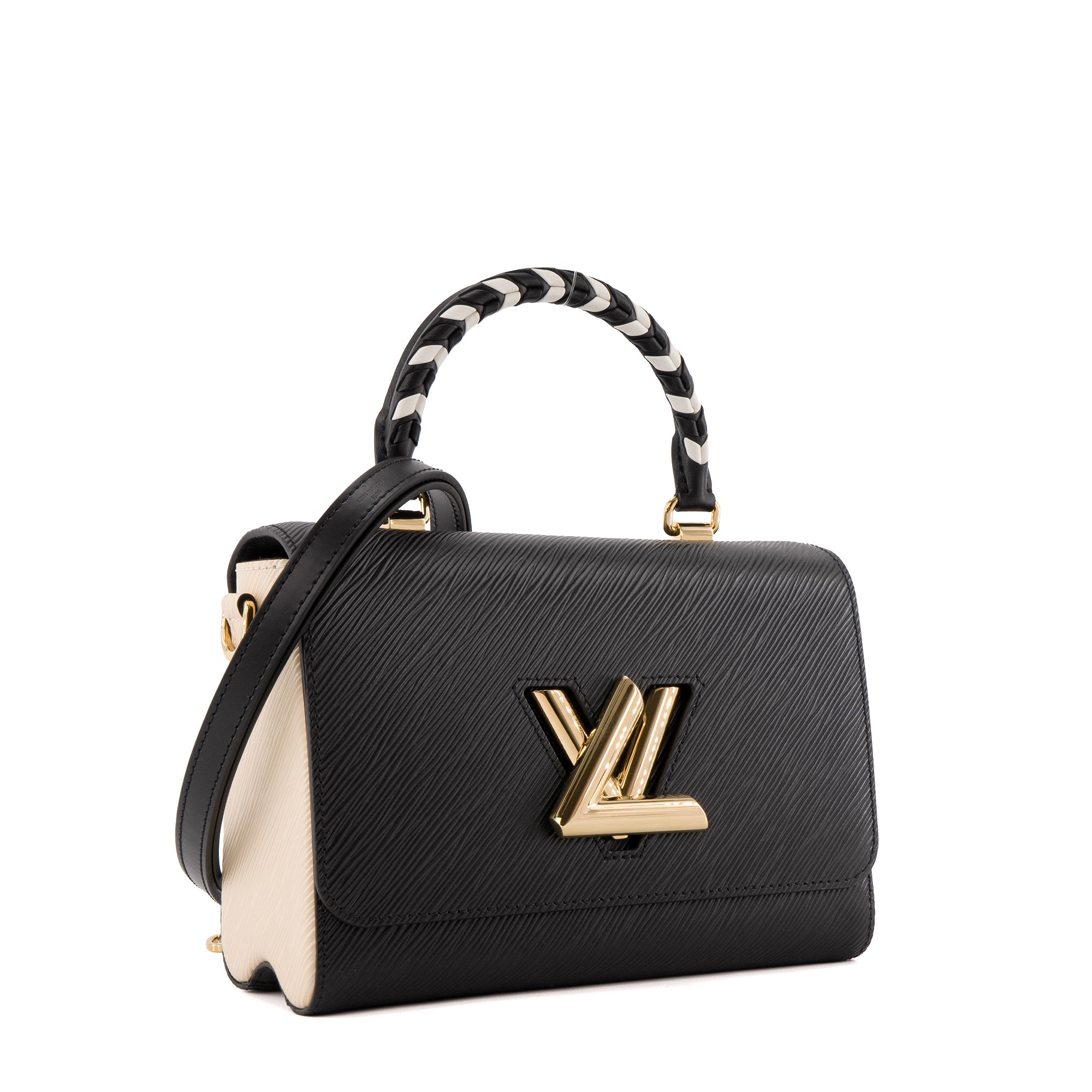 LOUIS VUITTON - Sac à main Twist One Handle Louis Vuitton en cuir épi noir édition limitée