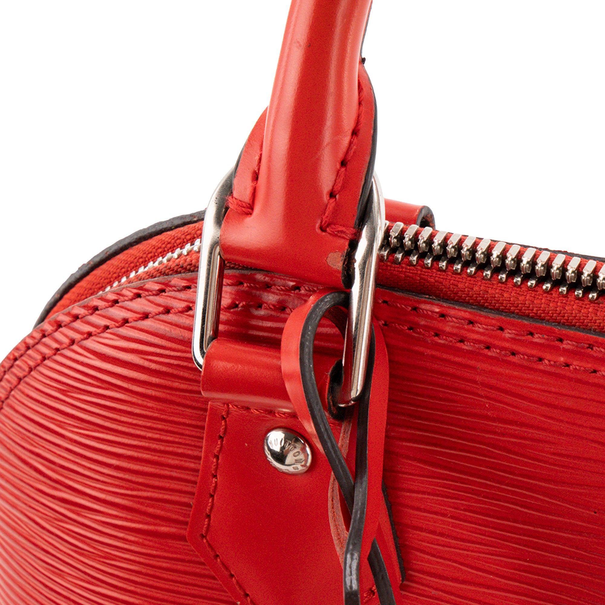 LOUIS VUITTON - Sac à bandoulière Alma BB Louis Vuitton en cuir épi rouge