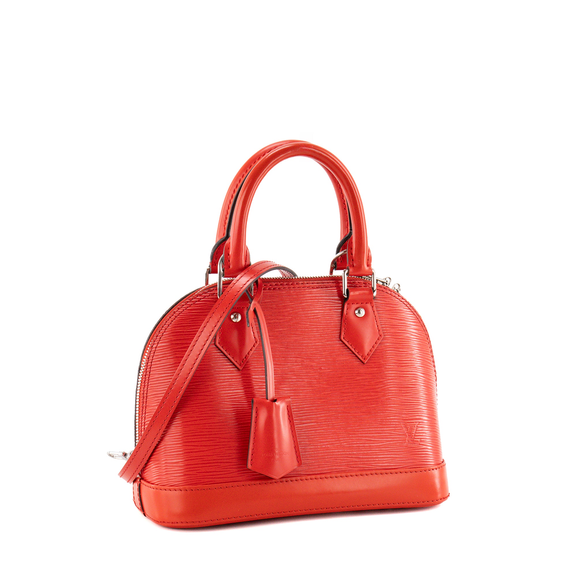 LOUIS VUITTON - Sac à bandoulière Alma BB Louis Vuitton en cuir épi rouge