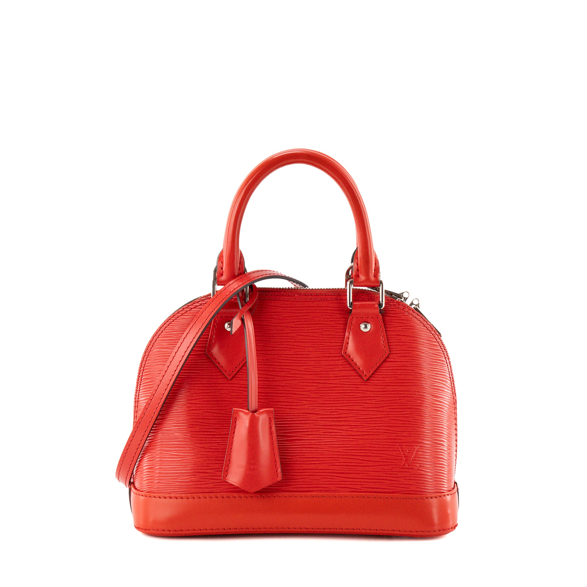 LOUIS VUITTON - Sac à bandoulière Alma BB Louis Vuitton en cuir épi rouge