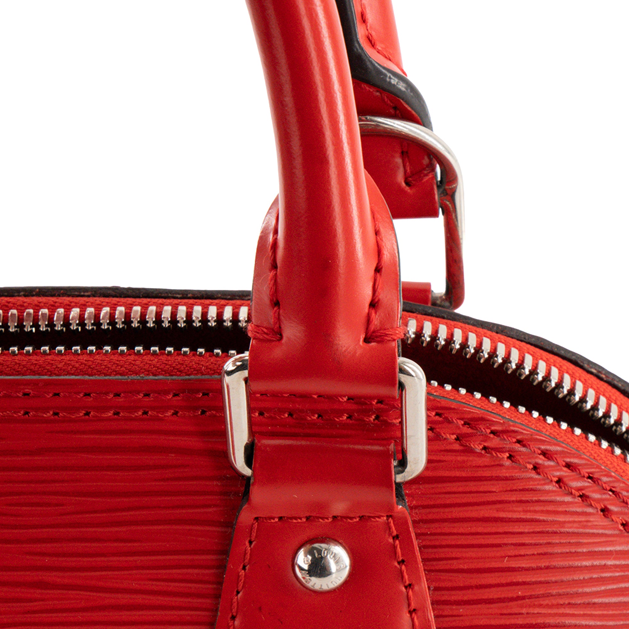 LOUIS VUITTON - Sac à bandoulière Alma BB Louis Vuitton en cuir épi rouge