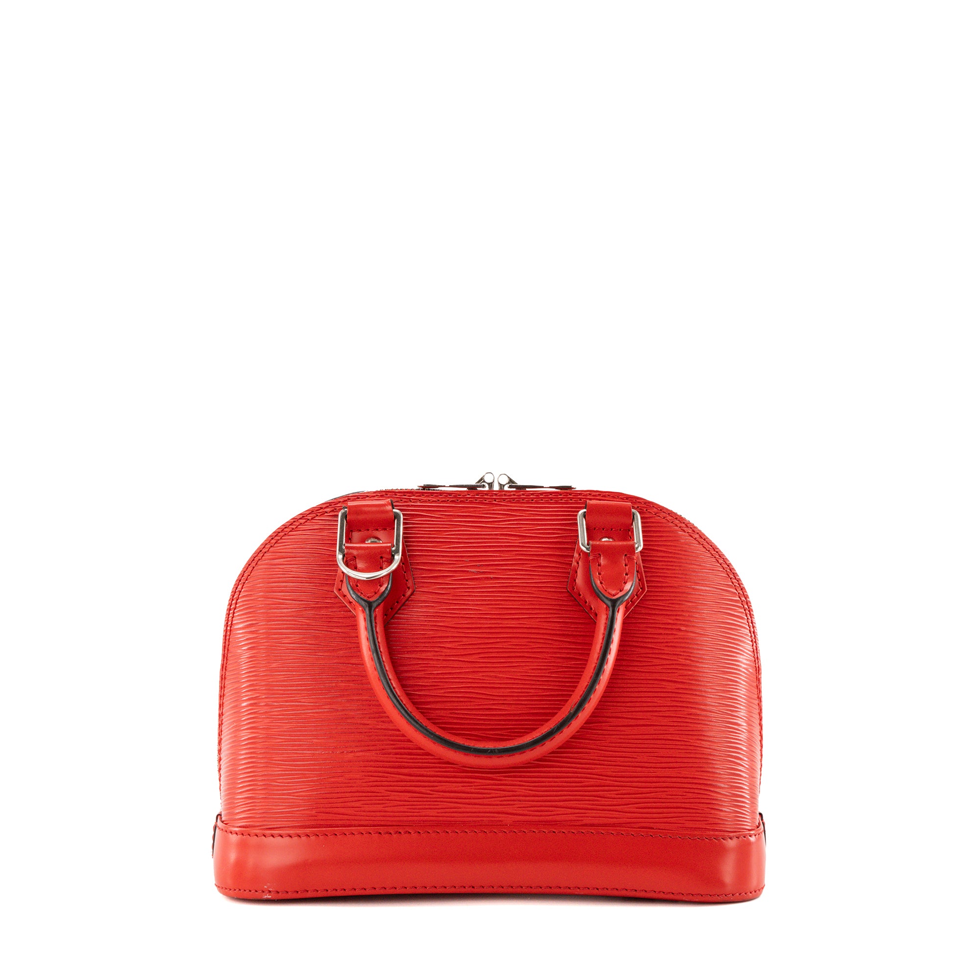 LOUIS VUITTON - Sac à bandoulière Alma BB Louis Vuitton en cuir épi rouge