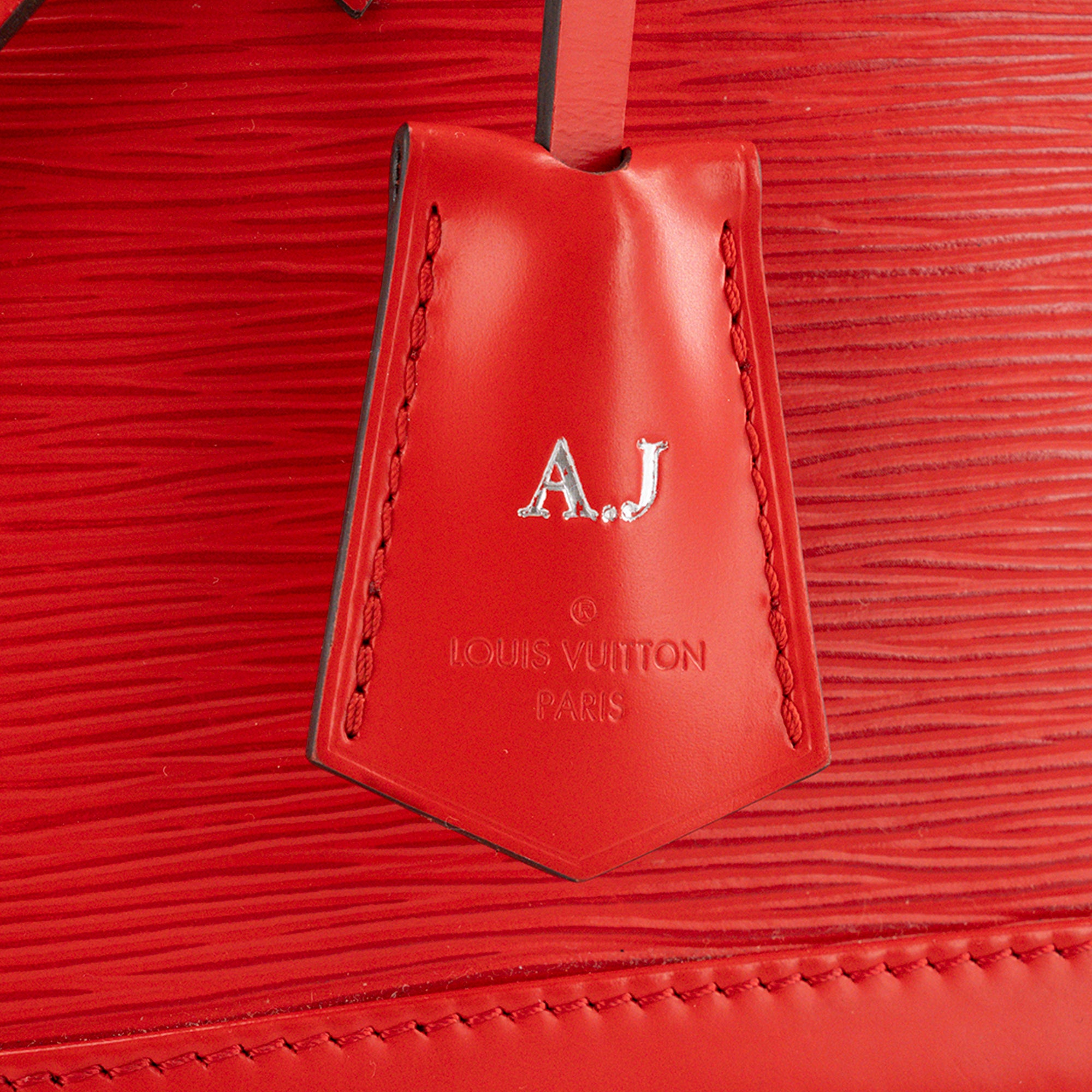 LOUIS VUITTON - Sac à bandoulière Alma BB Louis Vuitton en cuir épi rouge