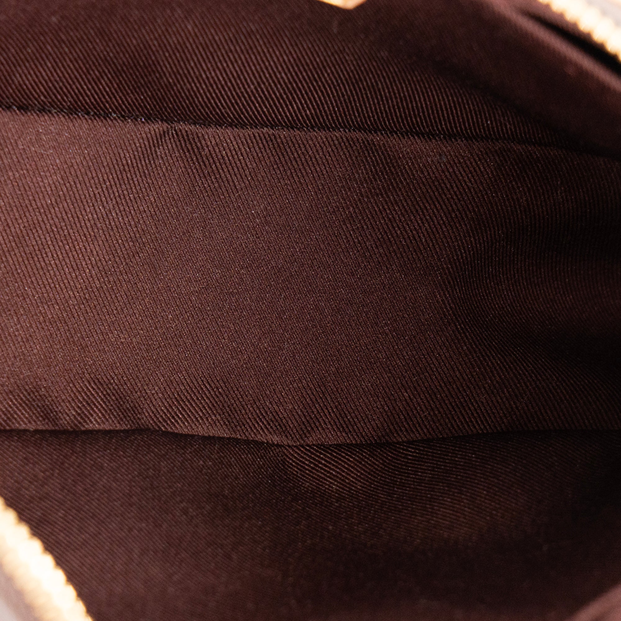 LOUIS VUITTON - Sac à bandoulière Croissant Louis Vuitton en toile enduite monogrammée marron Édition limitée