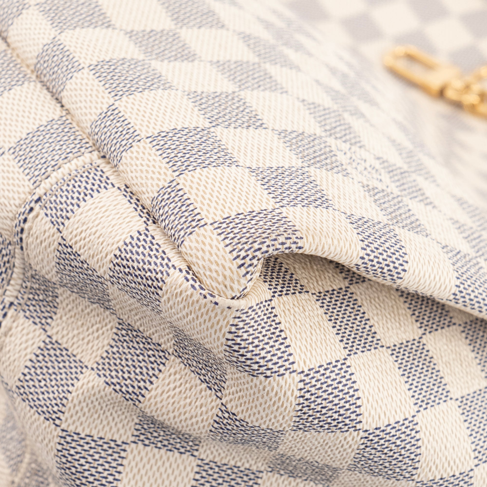LOUIS VUITTON - Sac cabas Artsy Louis Vuitton en toile enduite damier azur