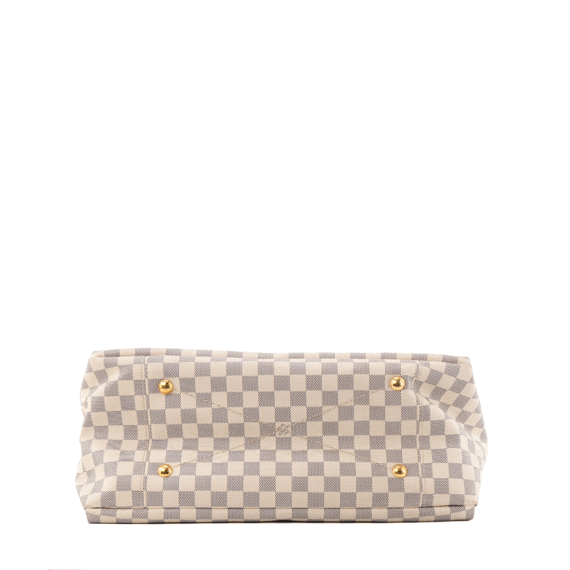 LOUIS VUITTON - Sac cabas Artsy Louis Vuitton en toile enduite damier azur