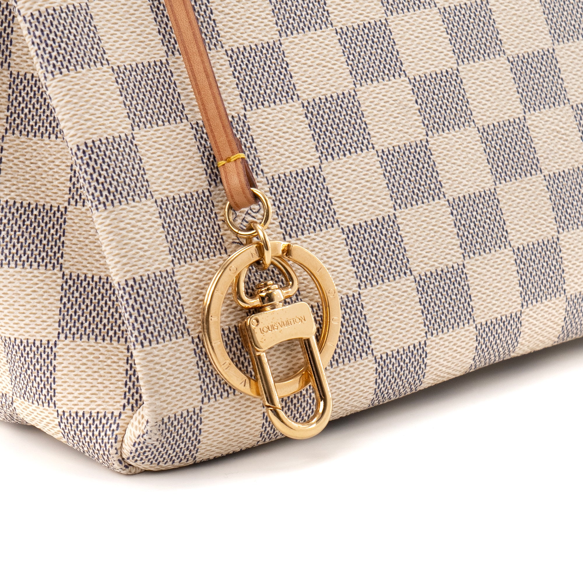 LOUIS VUITTON - Sac cabas Artsy Louis Vuitton en toile enduite damier azur
