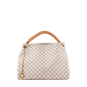 LOUIS VUITTON - Sac cabas Artsy Louis Vuitton en toile enduite damier azur
