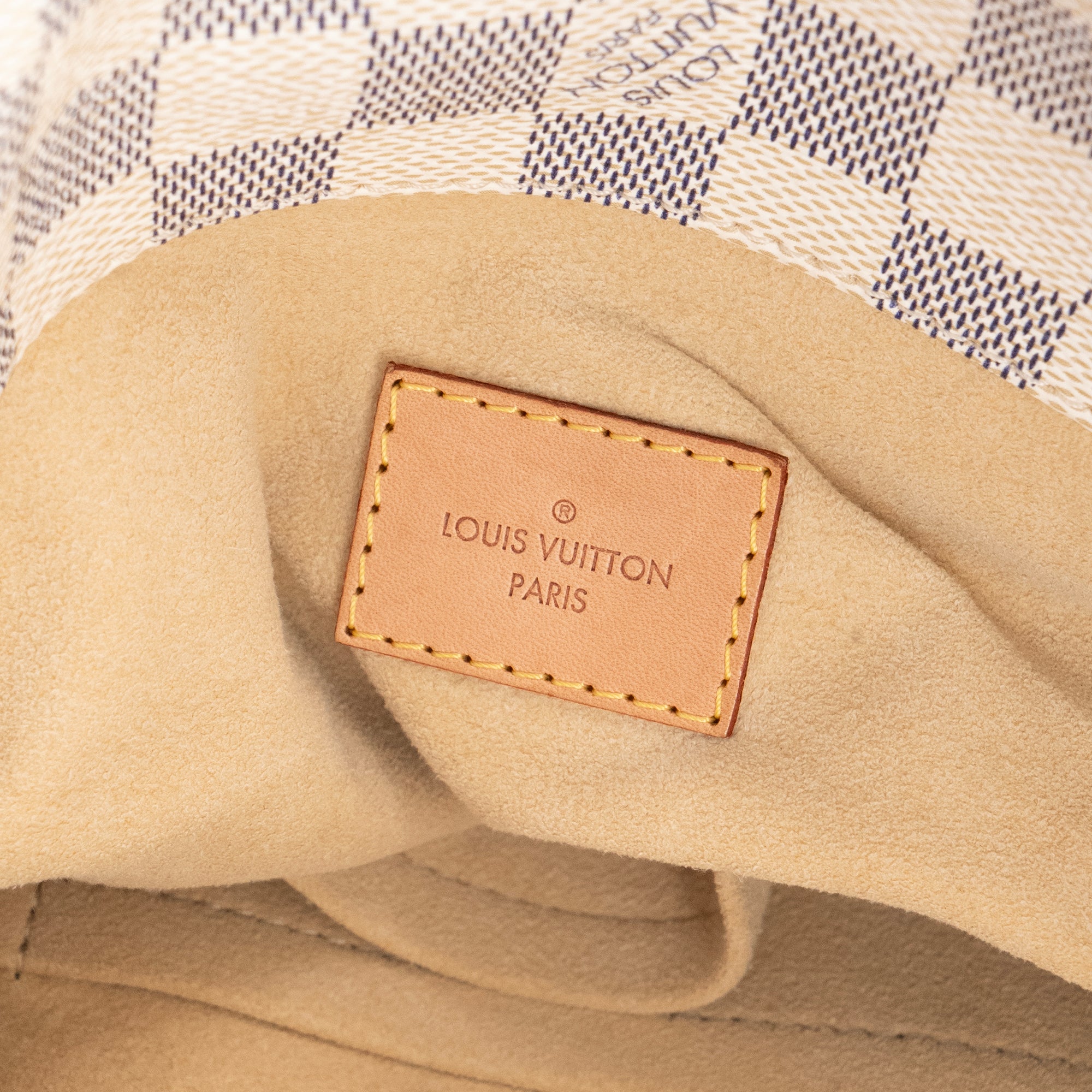 LOUIS VUITTON - Sac cabas Artsy Louis Vuitton en toile enduite damier azur