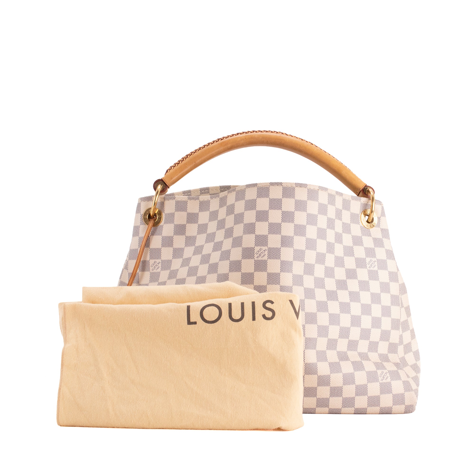 LOUIS VUITTON - Sac cabas Artsy Louis Vuitton en toile enduite damier azur
