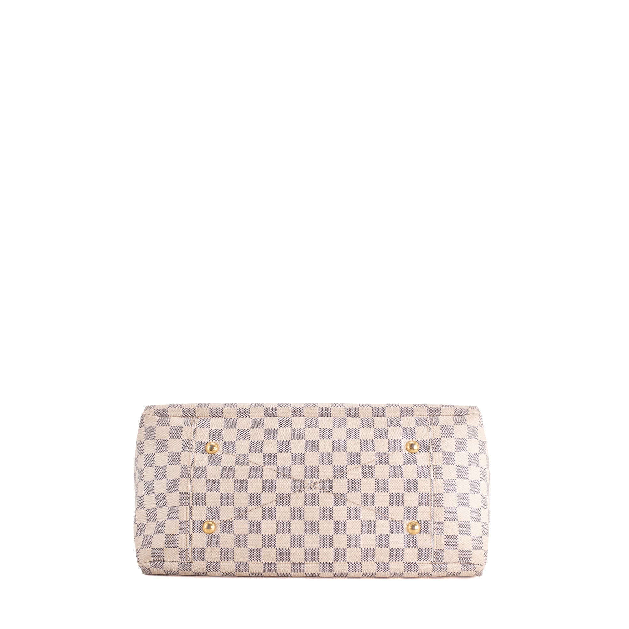 LOUIS VUITTON - Sac cabas Artsy Louis Vuitton en toile enduite damier azur