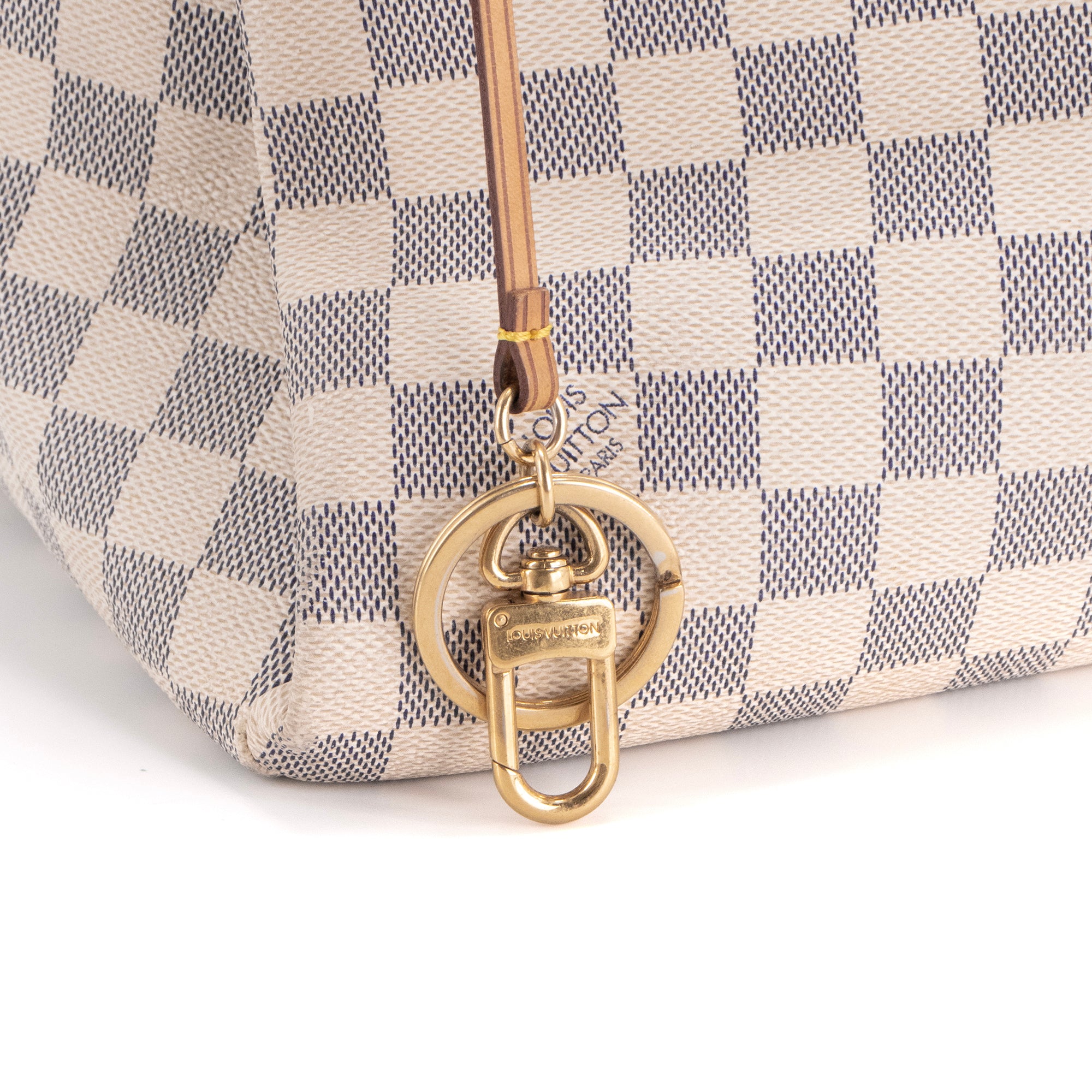 LOUIS VUITTON - Sac cabas Artsy Louis Vuitton en toile enduite damier azur