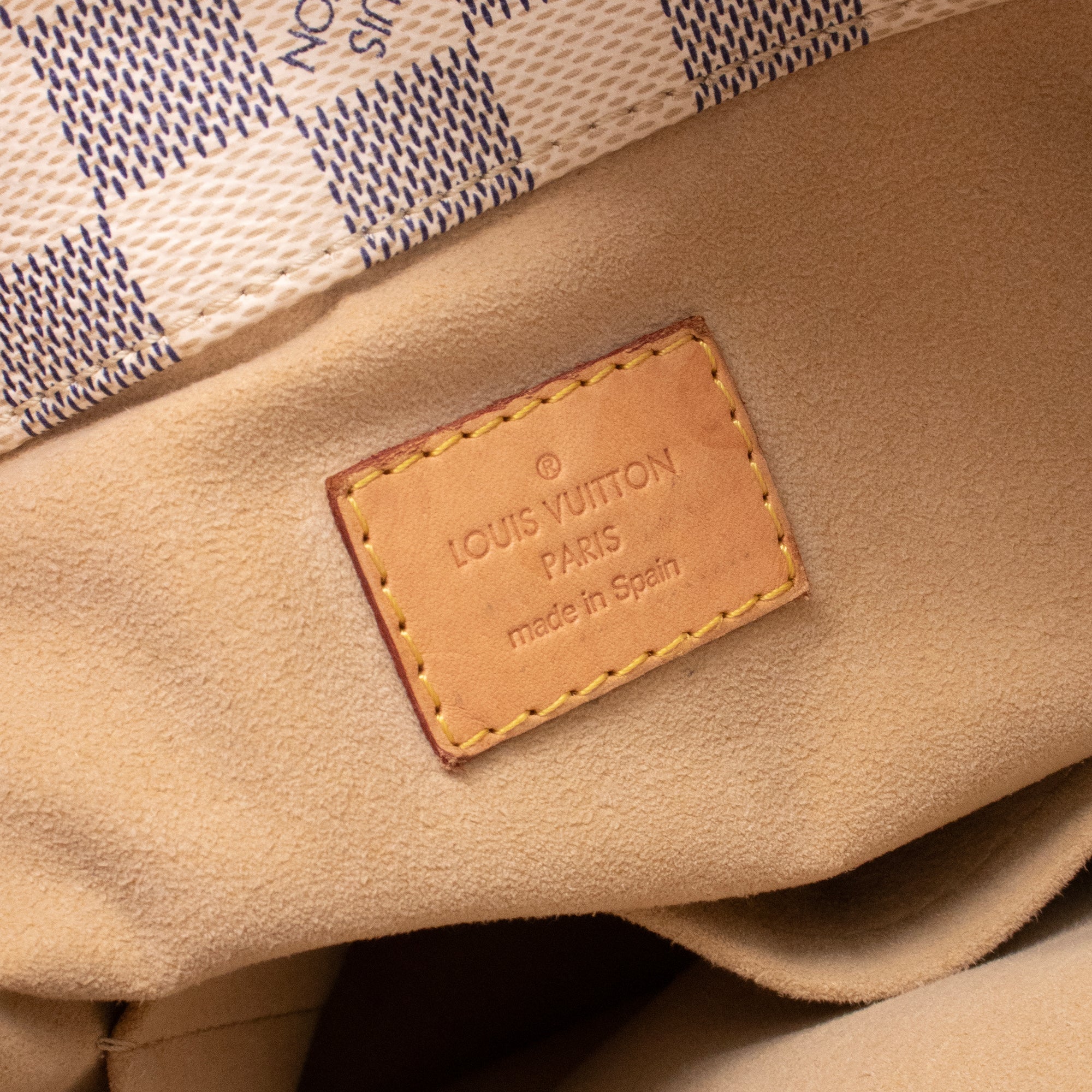 LOUIS VUITTON - Sac cabas Artsy Louis Vuitton en toile enduite damier azur