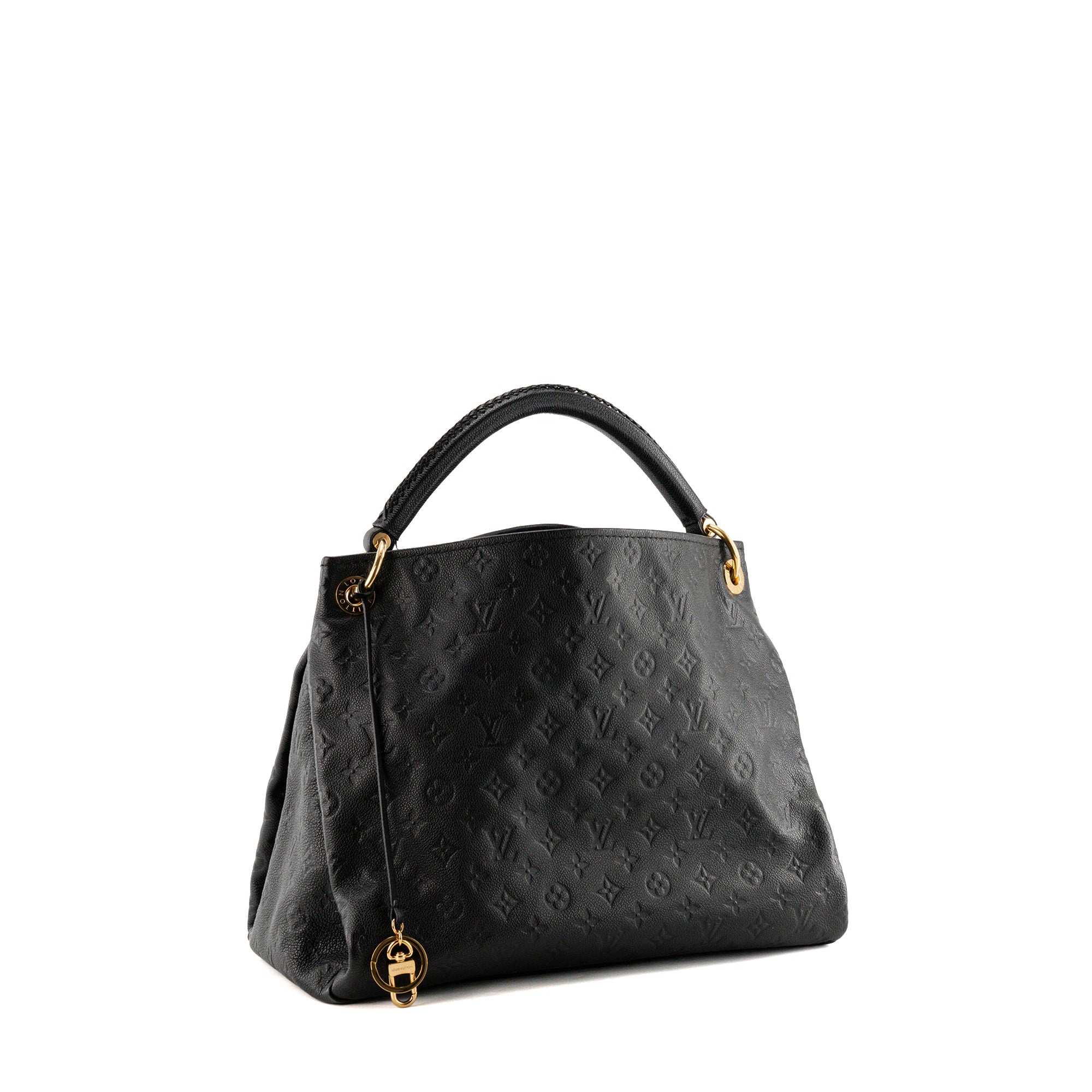 LOUIS VUITTON - Sac cabas Artsy MM Louis Vuitton en cuir empreinte monogrammé noir