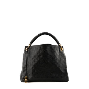 LOUIS VUITTON - Sac cabas Artsy MM Louis Vuitton en cuir empreinte monogrammé noir