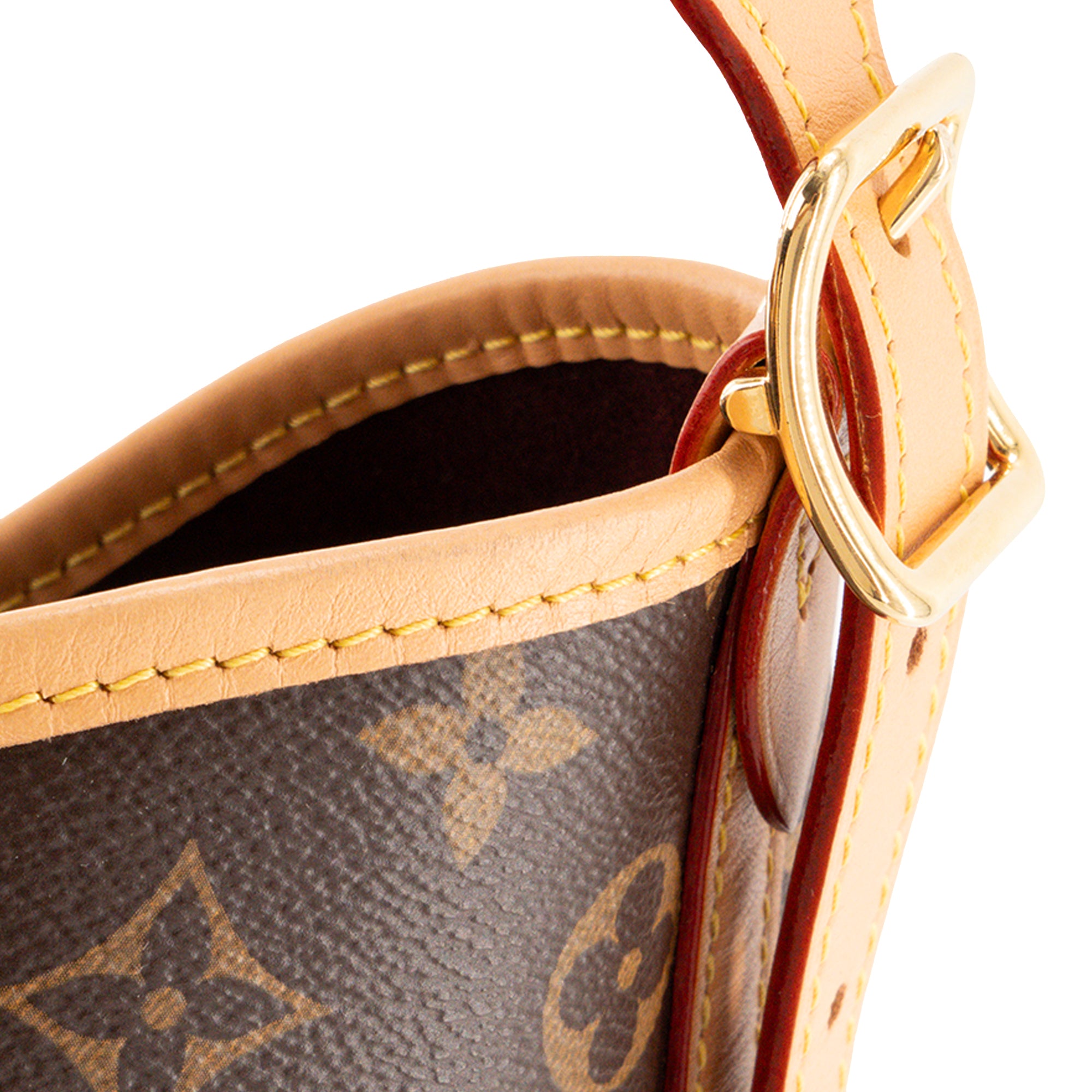 LOUIS VUITTON - Sac cabas CarryAll MM Louis Vuitton en toile enduite monogrammée