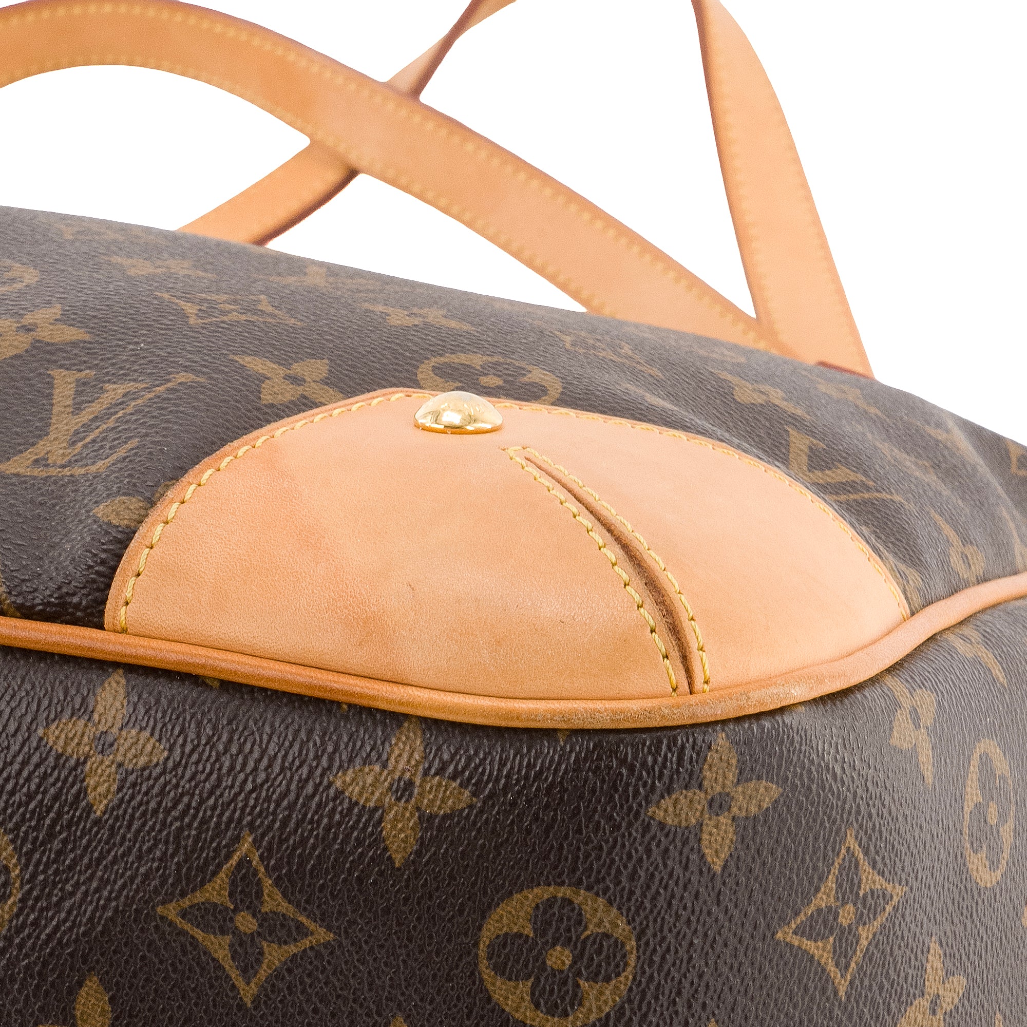 LOUIS VUITTON - Sac cabas Estrela MM Louis Vuitton en toile enduite monogrammée marron