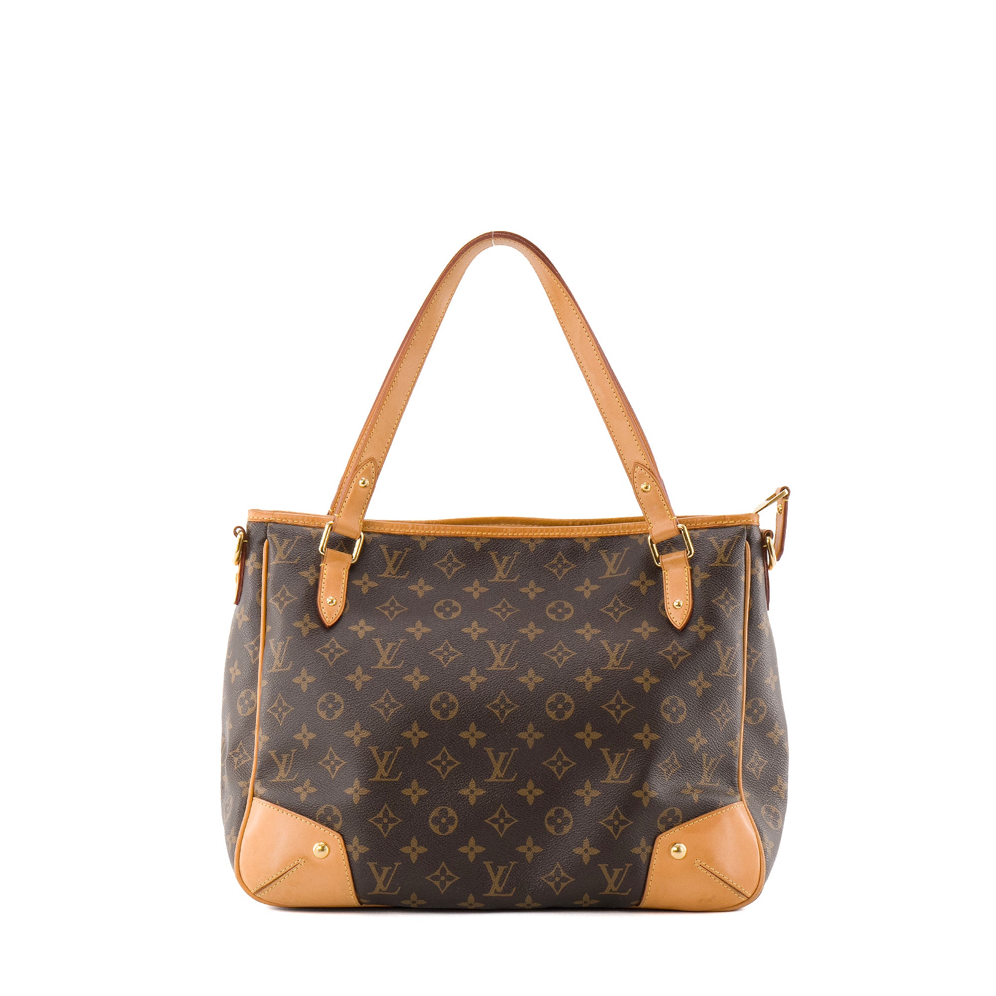 LOUIS VUITTON - Sac cabas Estrela MM Louis Vuitton en toile enduite monogrammée marron