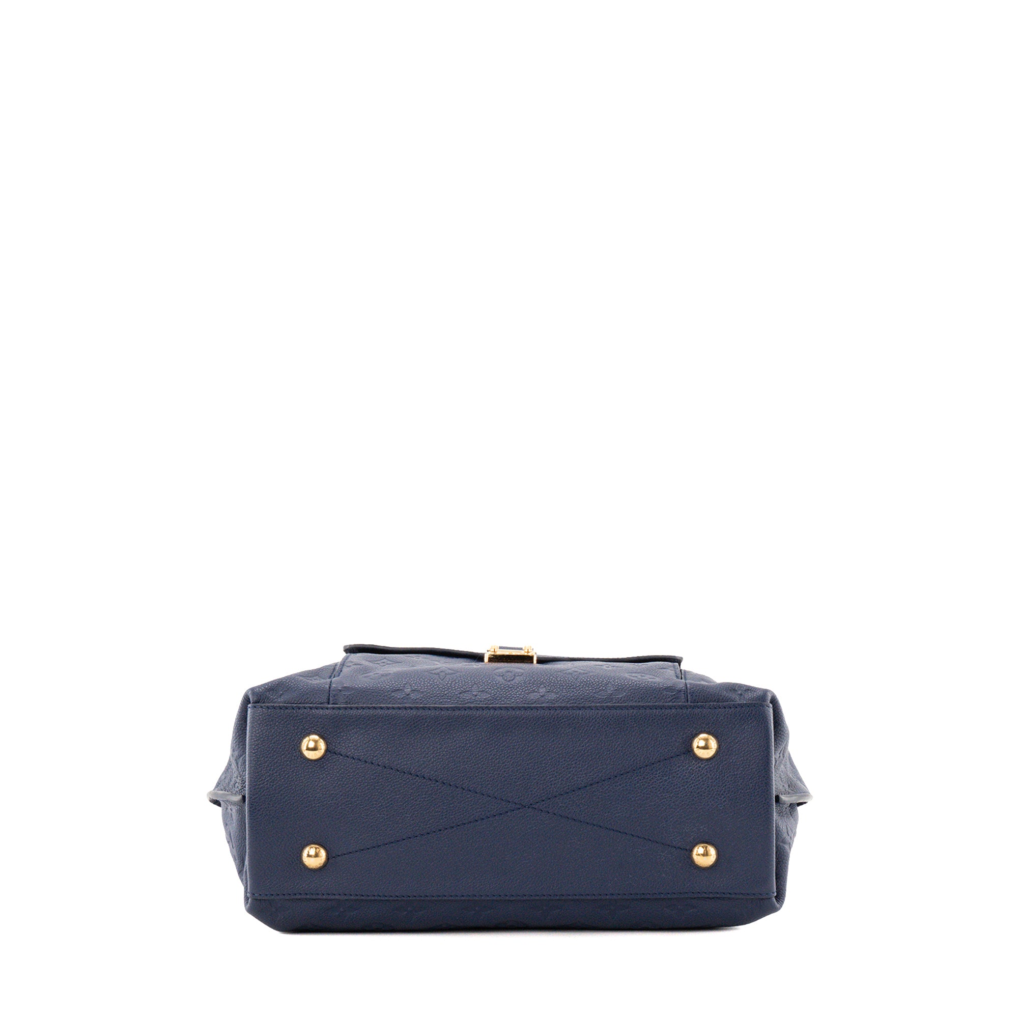LOUIS VUITTON - Sac cabas Hobo Métis Louis Vuitton en cuir empreinte bleu marine