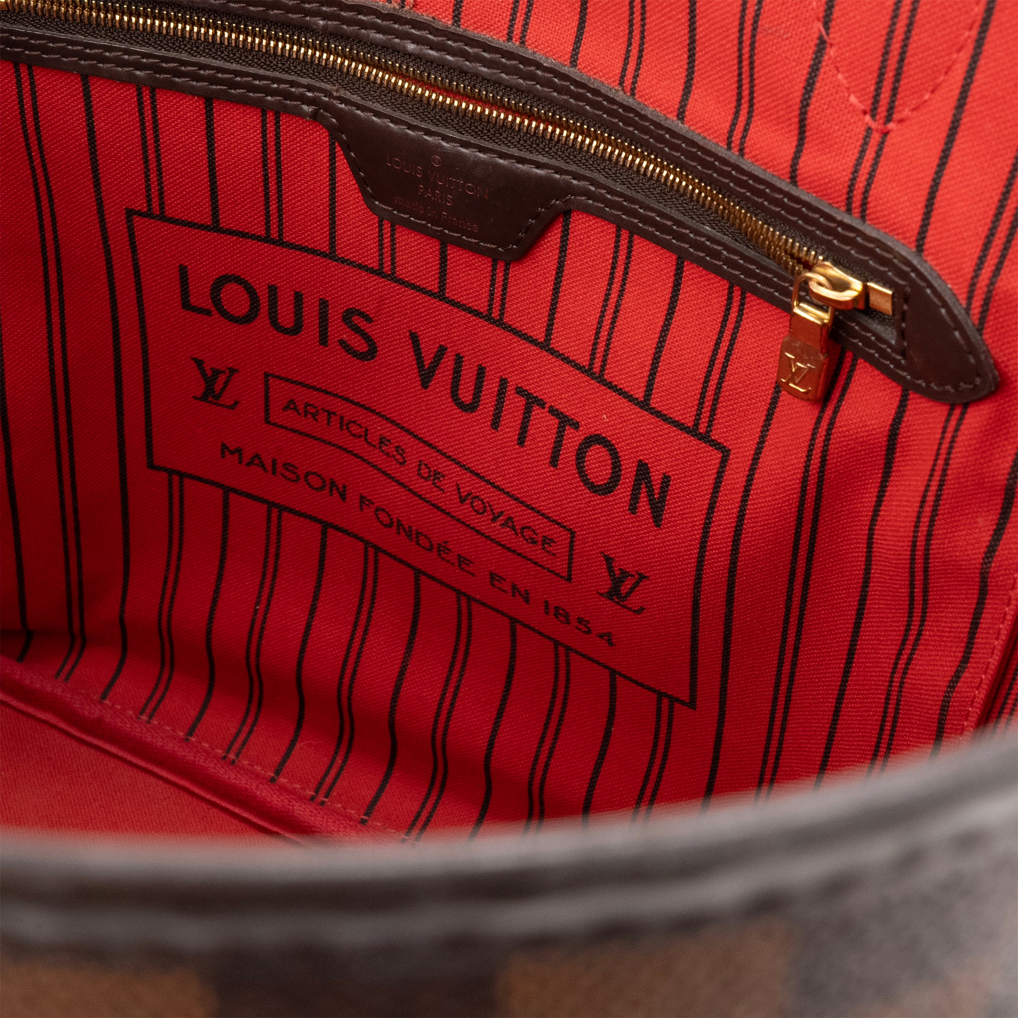 LOUIS VUITTON - Sac cabas Nervefull MM Louis Vuitton en toile enduite damier ébène