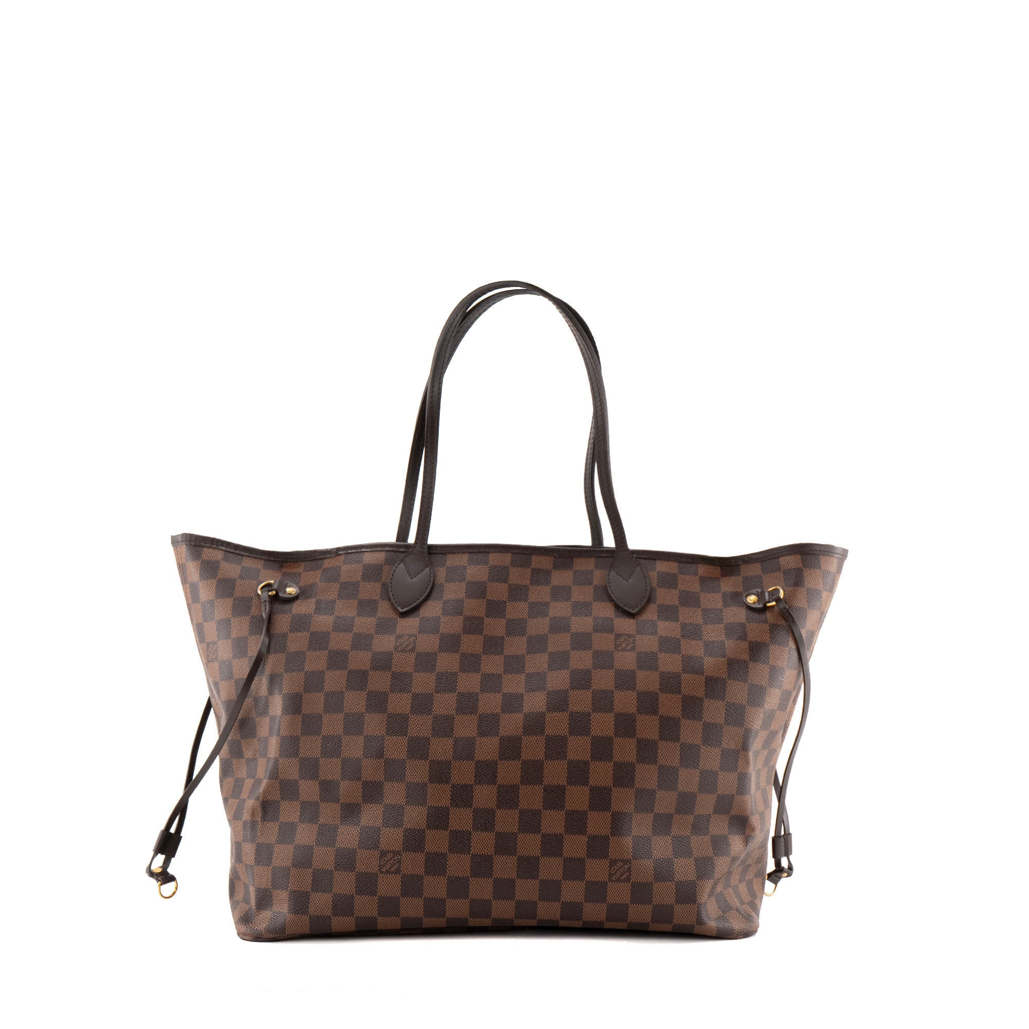 LOUIS VUITTON - Sac cabas Neverfull GM Louis Vuitton en toile enduite damier ébène